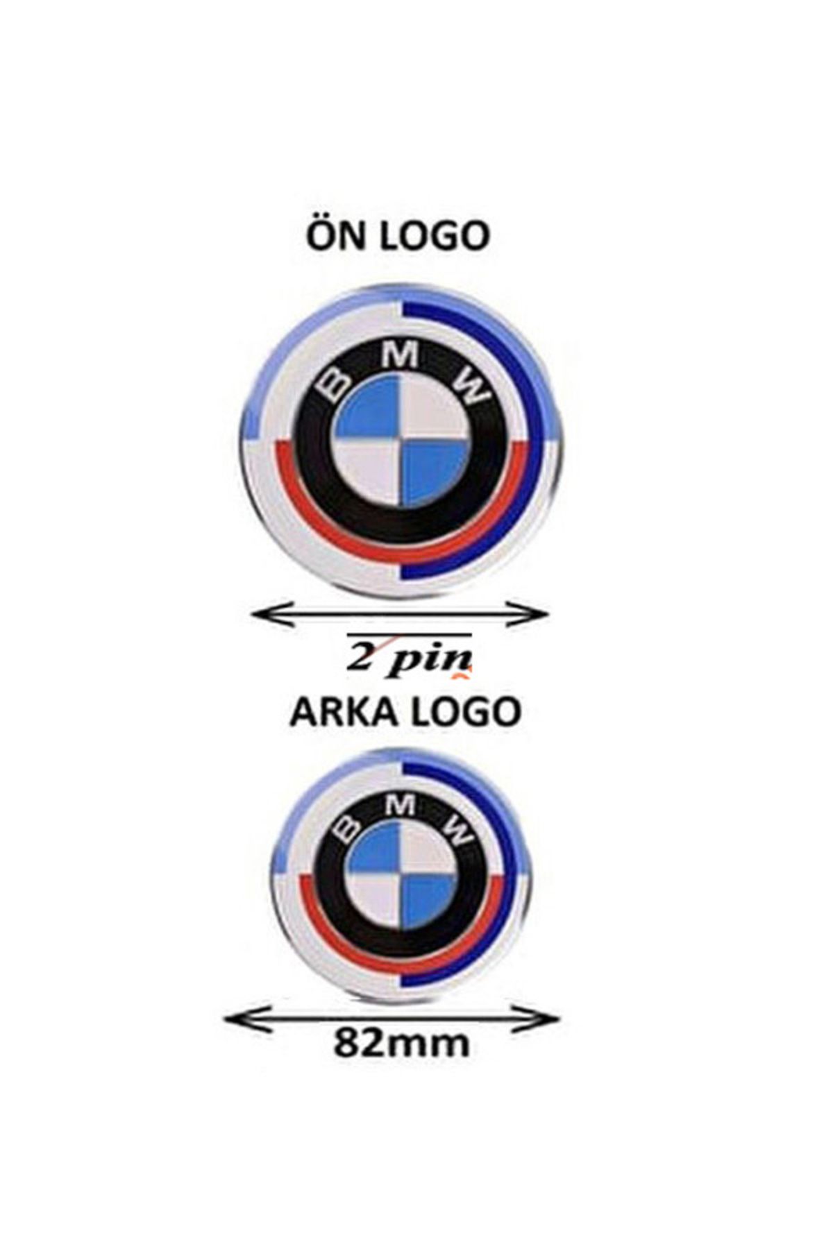 SATECHNOLOGY Bmw f10 kasa ön kaput ve bagaj logosu 50yıl newtypeblue 2li(F10,F07,F11,F18,E63,E64,E81,E87)