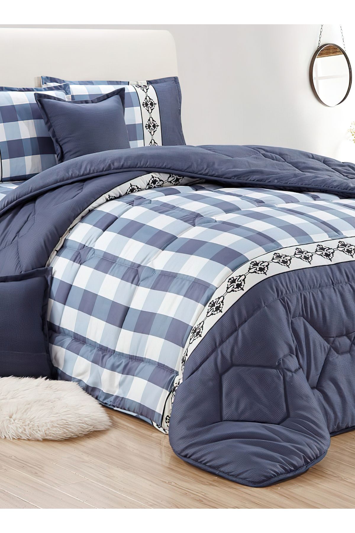 Generic-Comforter Set King Size 6 Pieces Comforter Set Twin Unisex Bedding Set 4