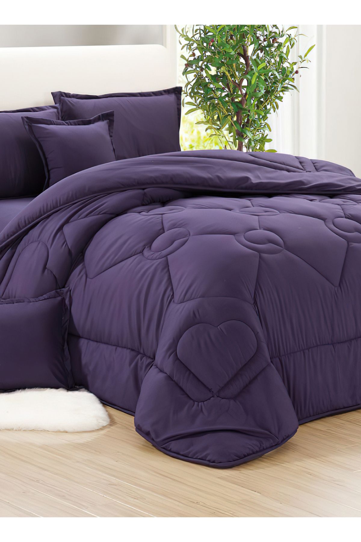 Generic-Comforter Set 4 Piece Single Size Elegant Bedspread Lightweight Comforter Suitable for All Seasons 4