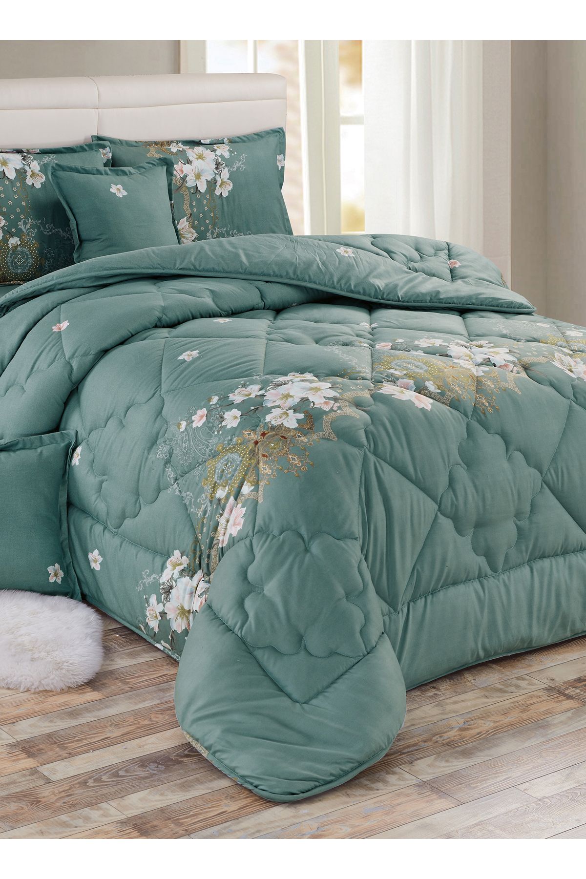Generic-Comforter Set King Size 6 Pieces Comforter Set Twin Unisex Bedding Set 5