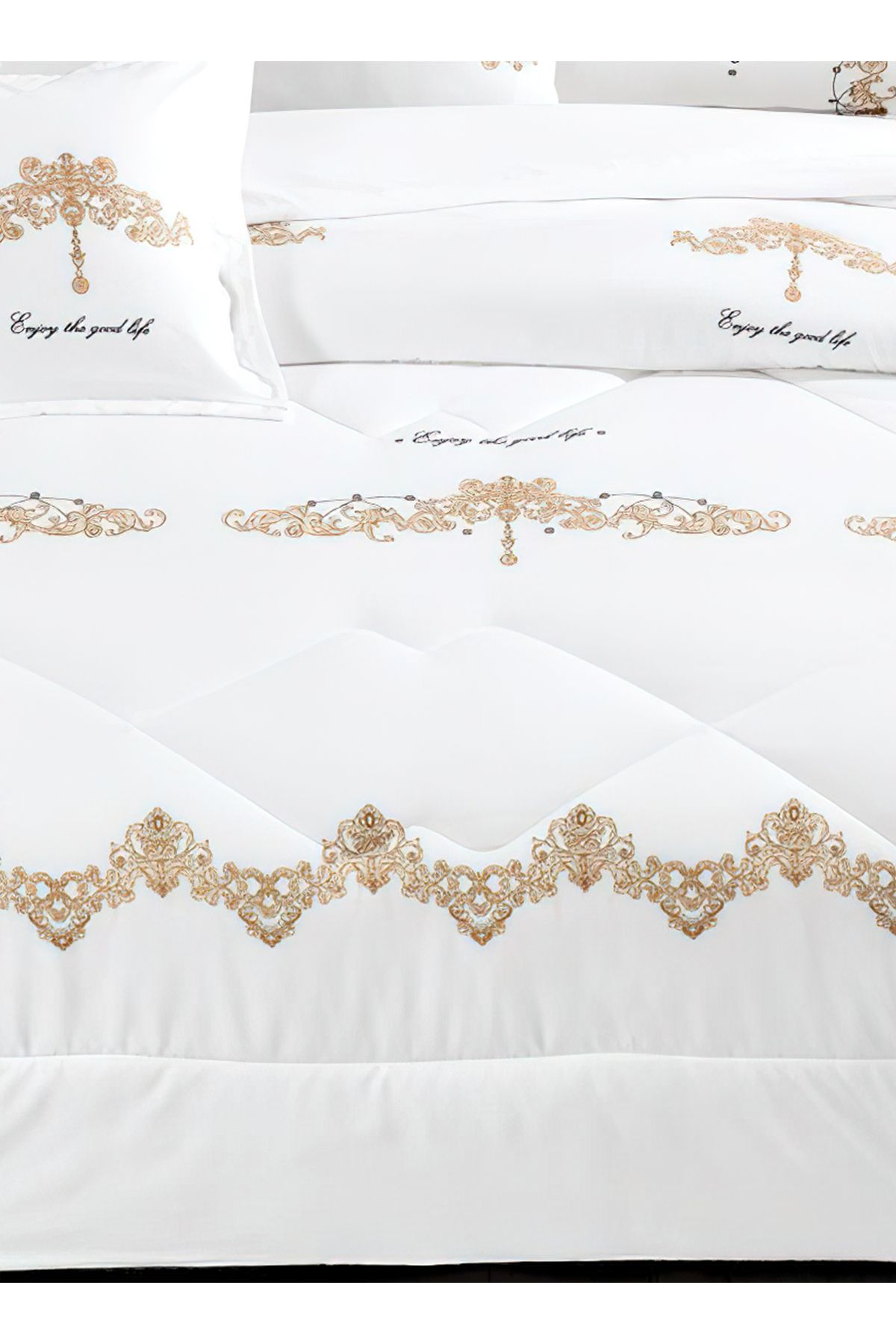 Generic-Comforter Set 4 Piece Single Size Elegant Bedspread Lightweight Comforter Suitable for All Seasons 5