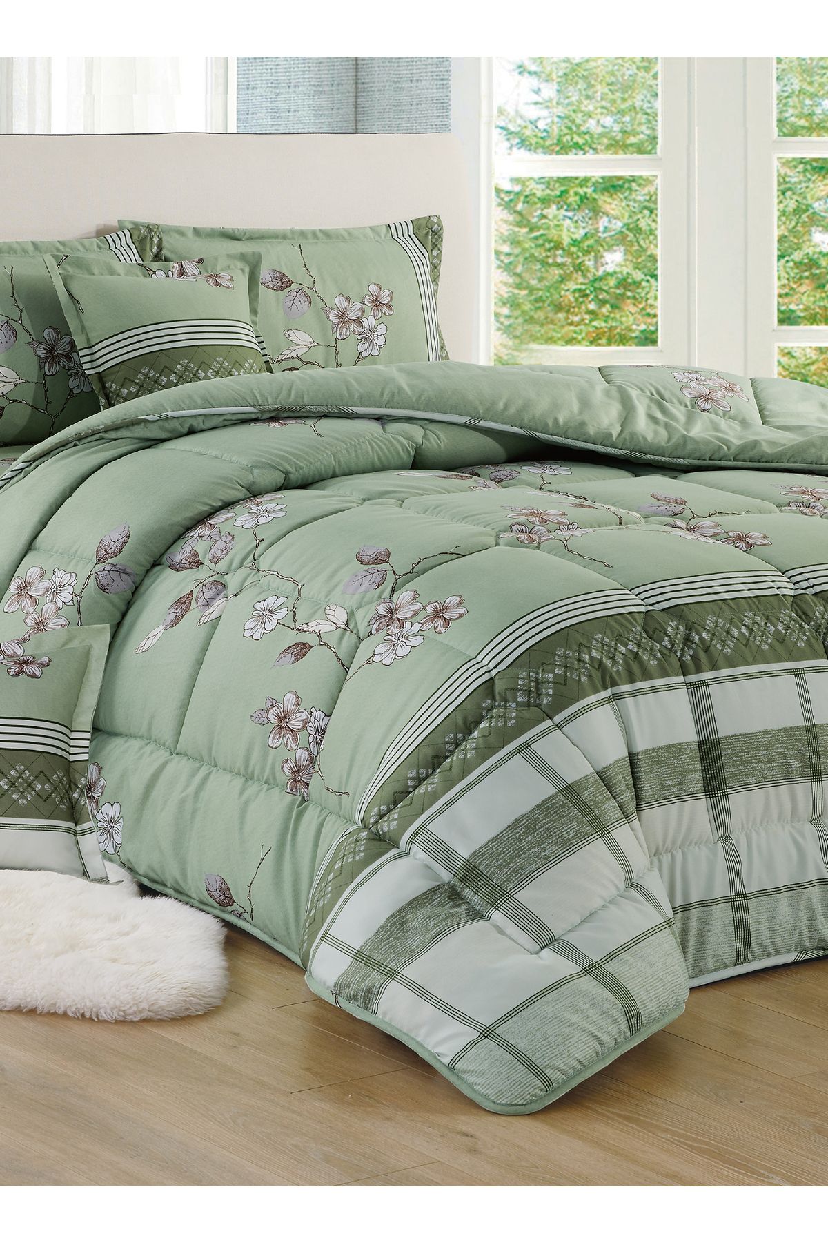 Generic-Comforter Set King Size 6 Pieces Comforter Set Twin Unisex Bedding Set 5
