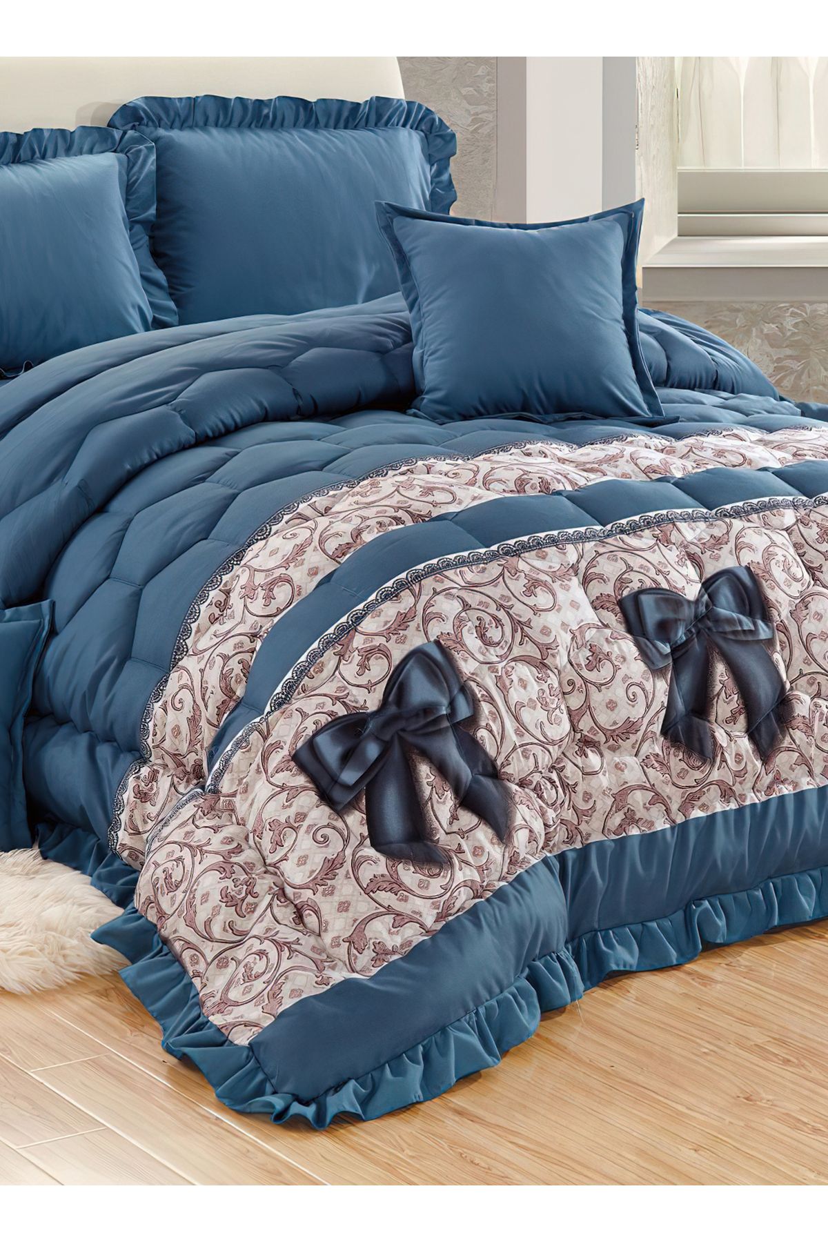 Generic-Comforter Set King Size 6 Pieces Comforter Set Twin Unisex Bedding Set 4