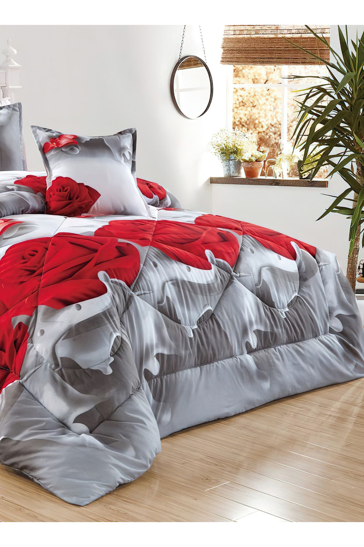 Generic-Comforter Set 4 Piece Single Size Elegant Bedspread Lightweight Comforter Suitable for All Seasons 3