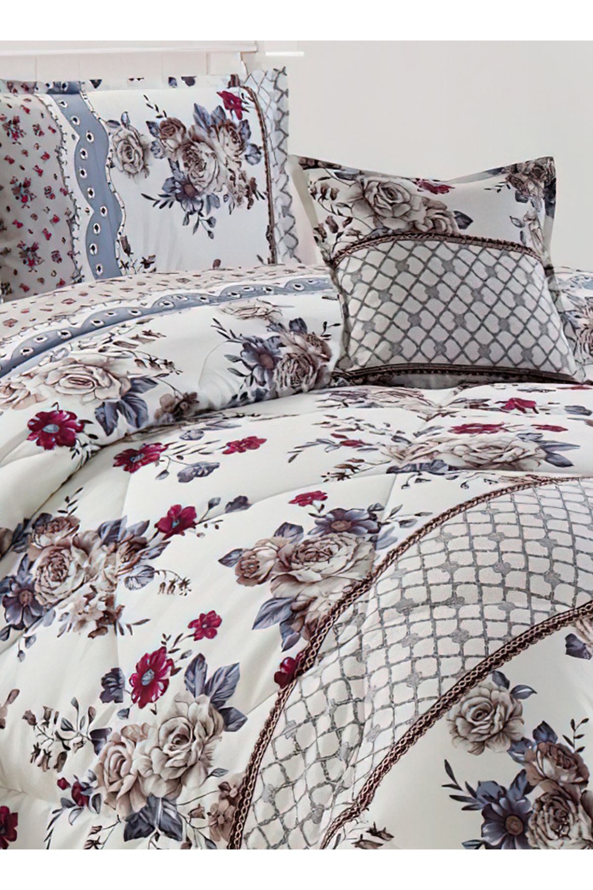 Generic-Comforter Set 4 Piece Single Size Elegant Bedspread Lightweight Comforter Suitable for All Seasons 5