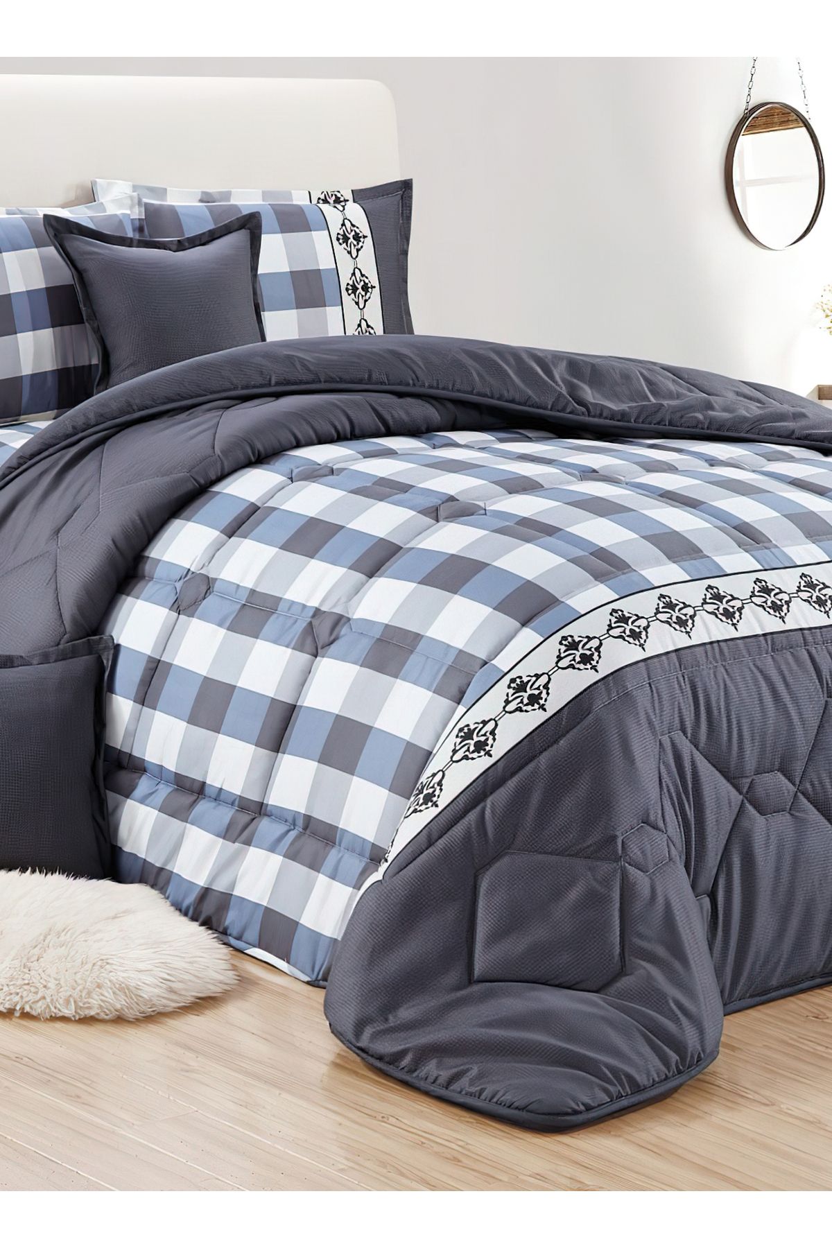 Generic-Comforter Set King Size 6 Pieces Comforter Set Twin Unisex Bedding Set 4