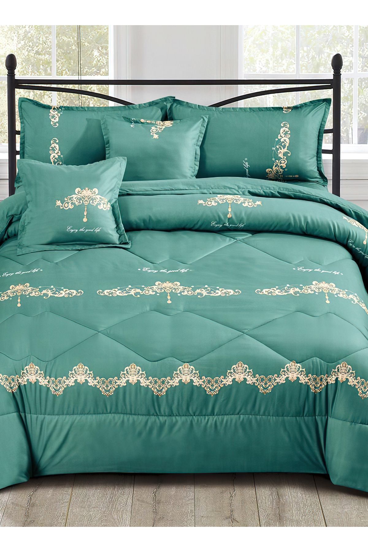 Generic-Comforter Set King Size 6 Pieces Comforter Set Twin Unisex Bedding Set 4