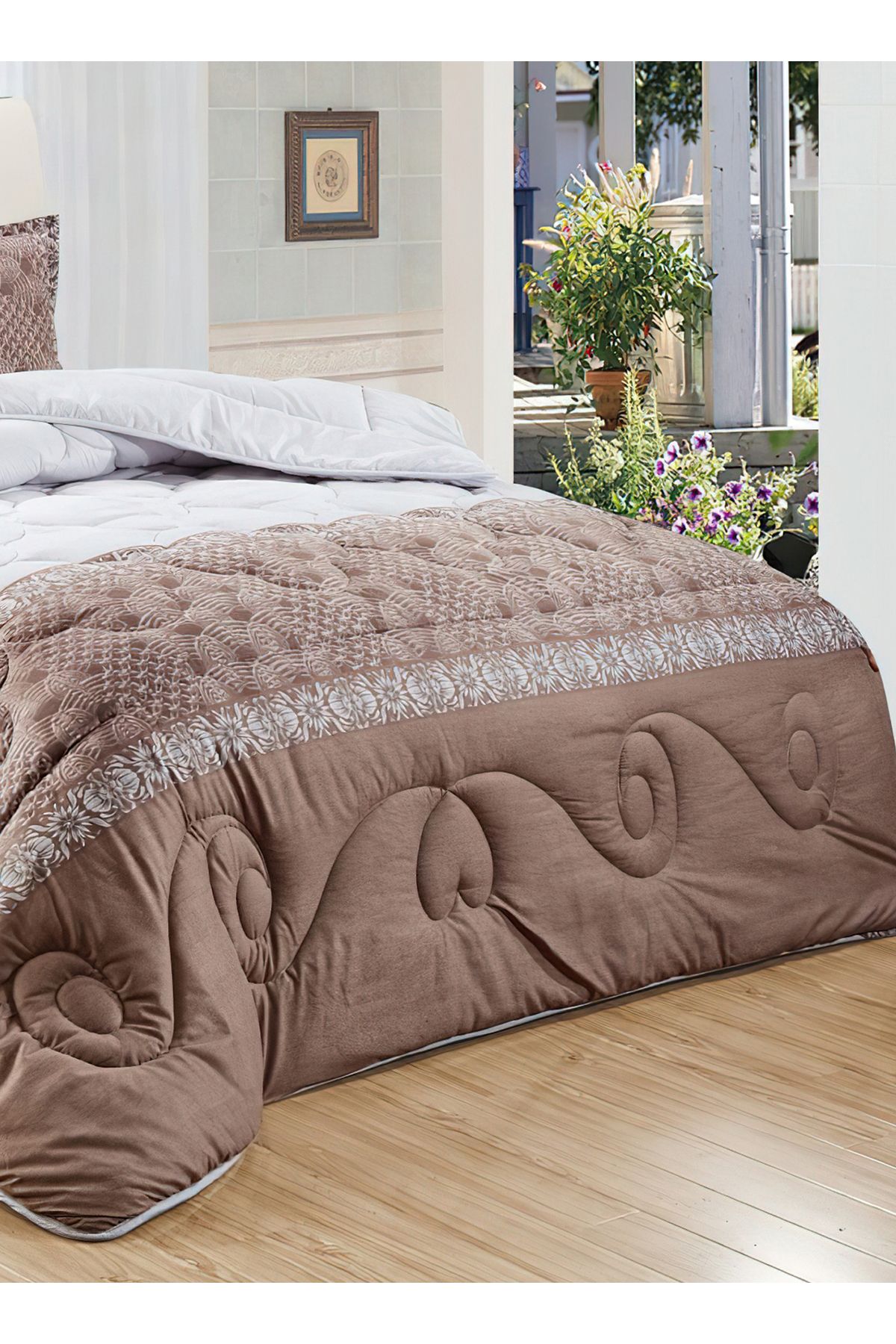 Generic-Comforter Set 4 Piece Single Size Elegant Bedspread Lightweight Comforter Suitable for All Seasons 3