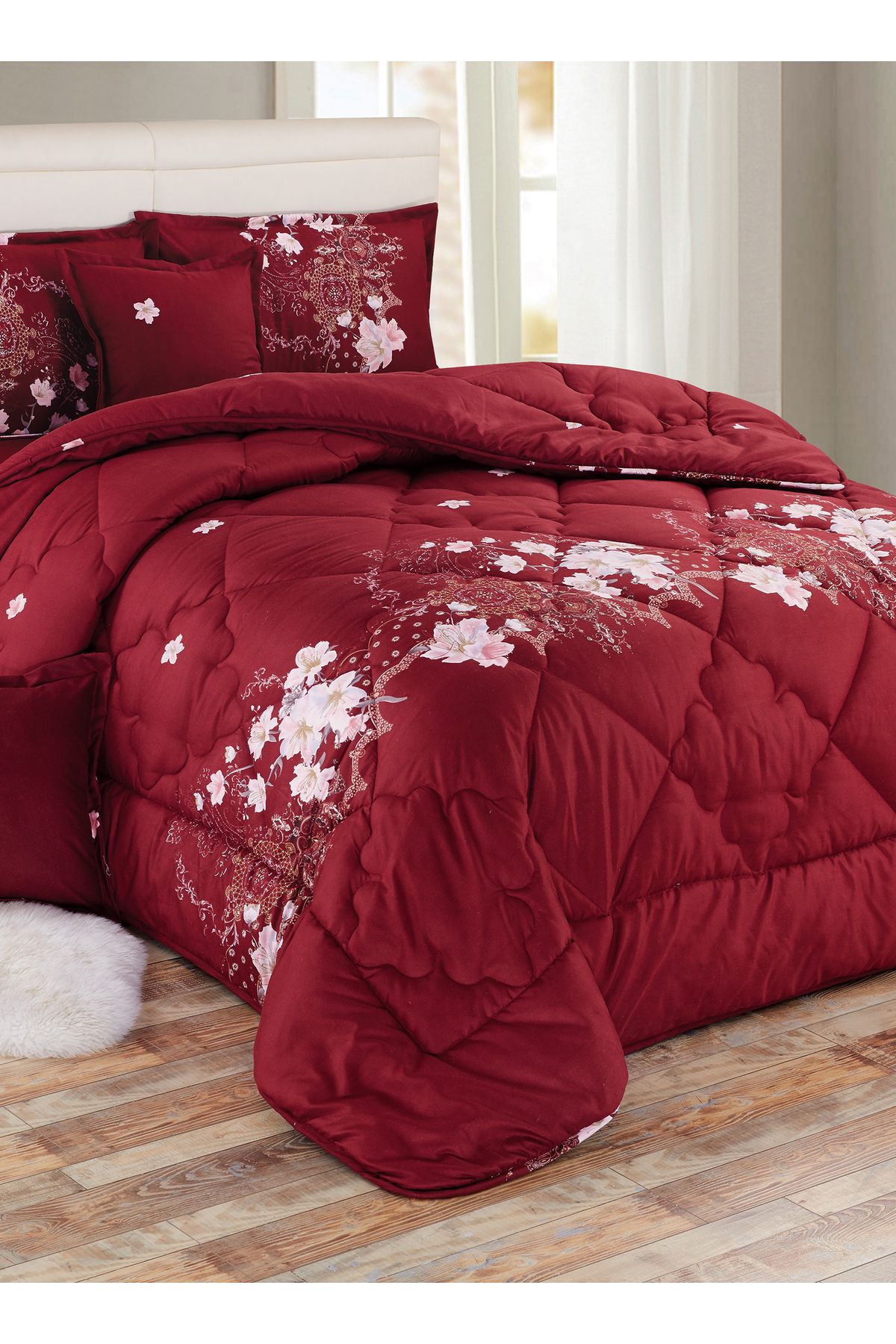 Generic-Comforter Set 4 Piece Single Size Elegant Bedspread Lightweight Comforter Suitable for All Seasons 5