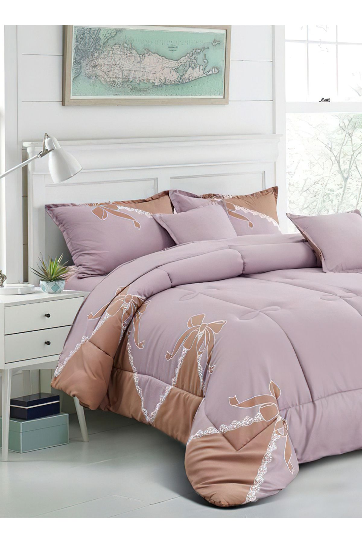 Generic-Comforter Set King Size 6 Pieces Comforter Set Twin Unisex Bedding Set 2