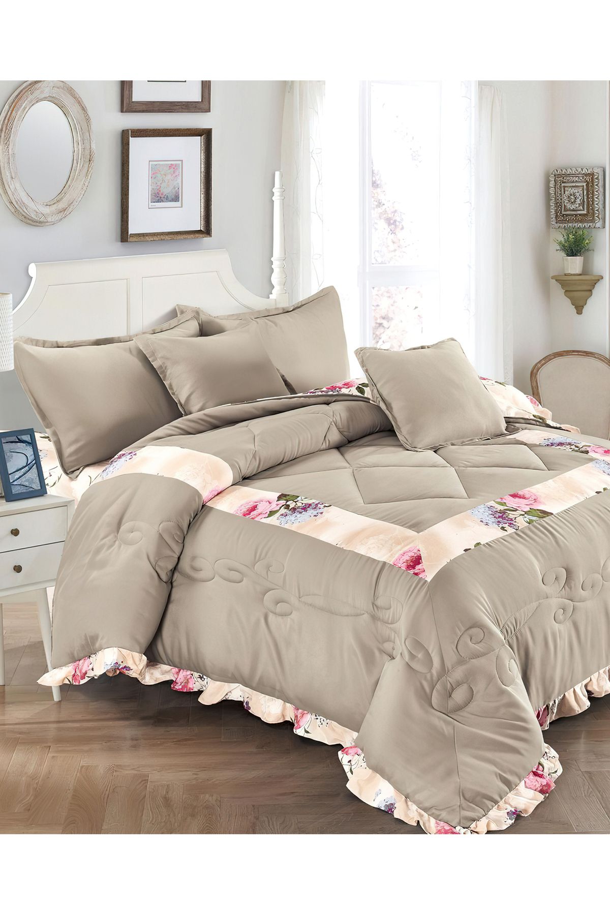 Generic-Comforter Set King Size 6 Pieces Comforter Set Twin Unisex Bedding Set 5