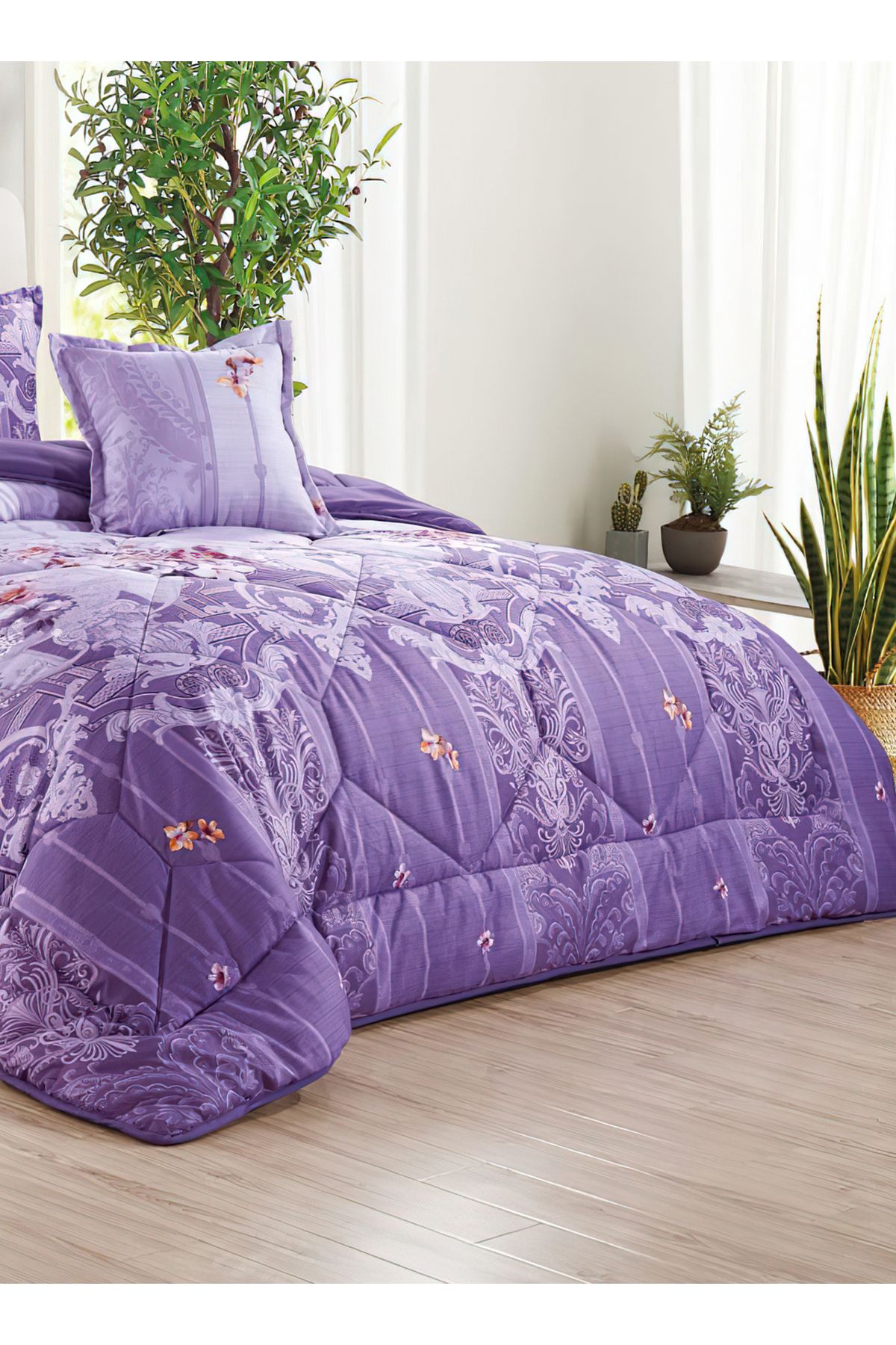 Generic-Comforter Set 4 Piece Single Size Elegant Bedspread Lightweight Comforter Suitable for All Seasons 3