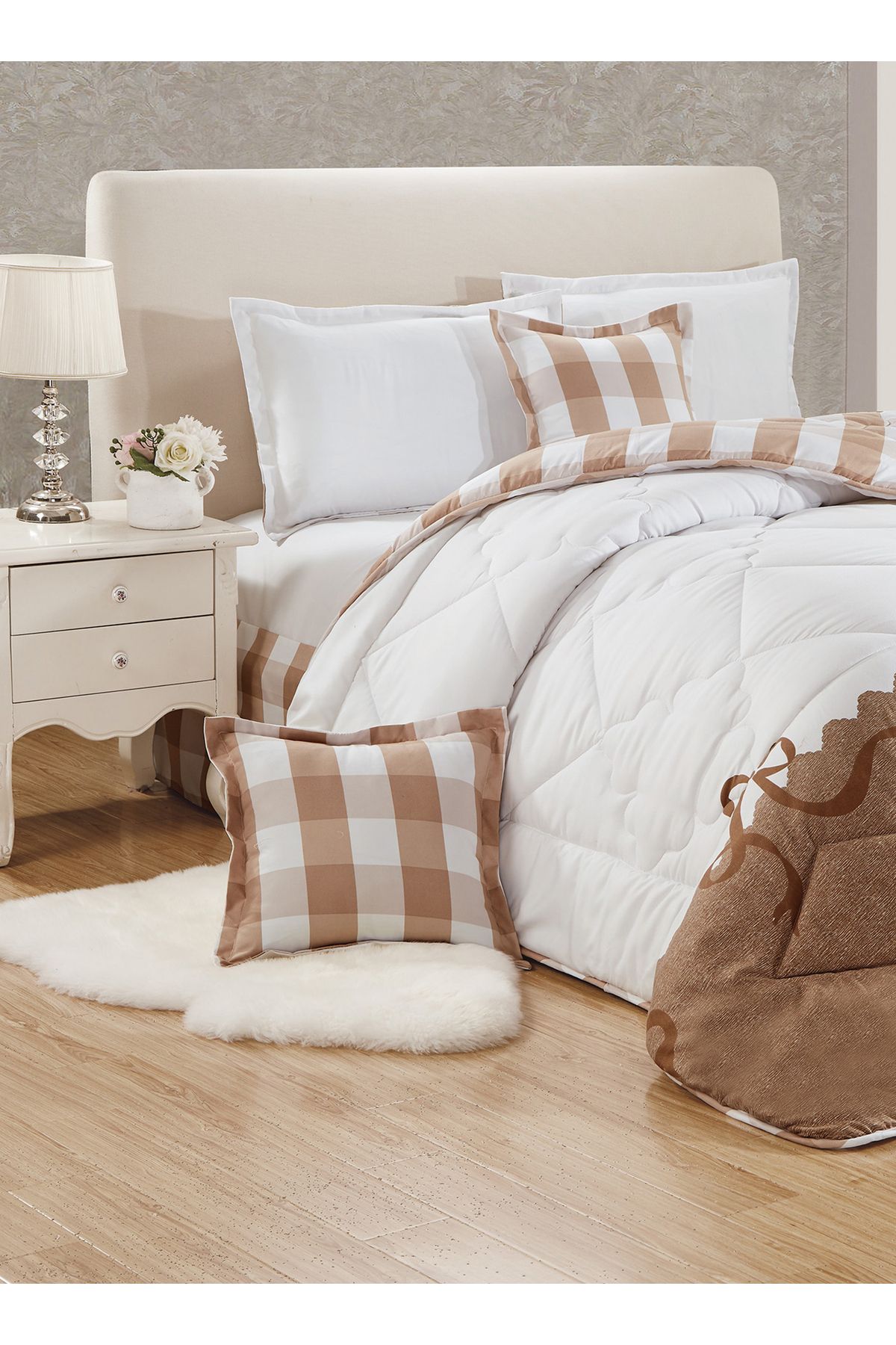 Generic-Comforter Set 4 Piece Single Size Elegant Bedspread Lightweight Comforter Suitable for All Seasons 2