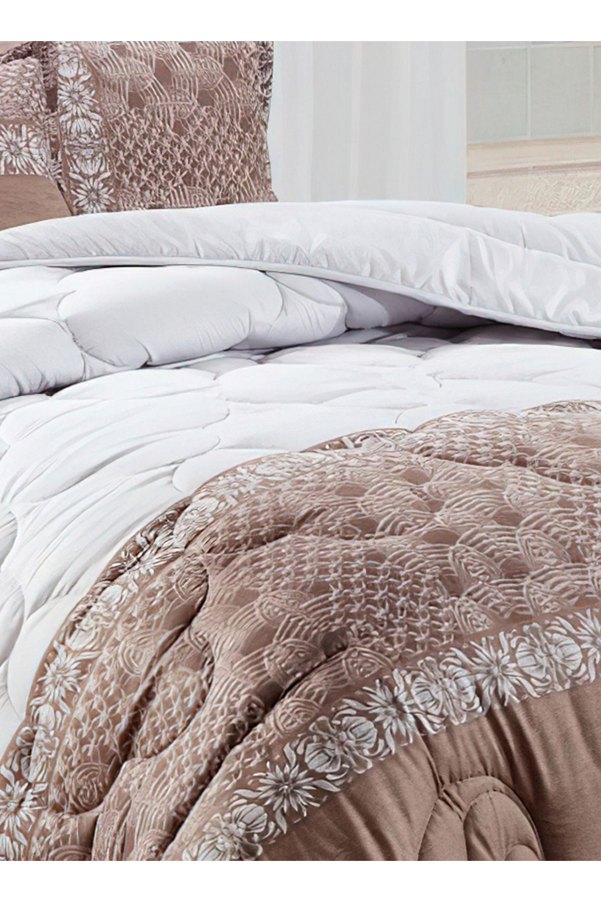Generic-Comforter Set 4 Piece Single Size Elegant Bedspread Lightweight Comforter Suitable for All Seasons 5