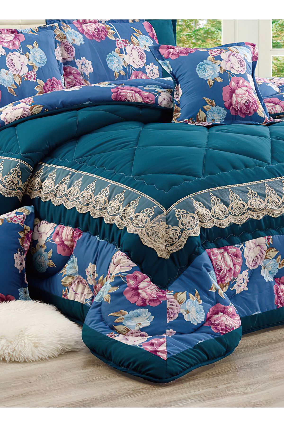Generic-Comforter Set King Size 6 Pieces Comforter Set Twin Unisex Bedding Set 4