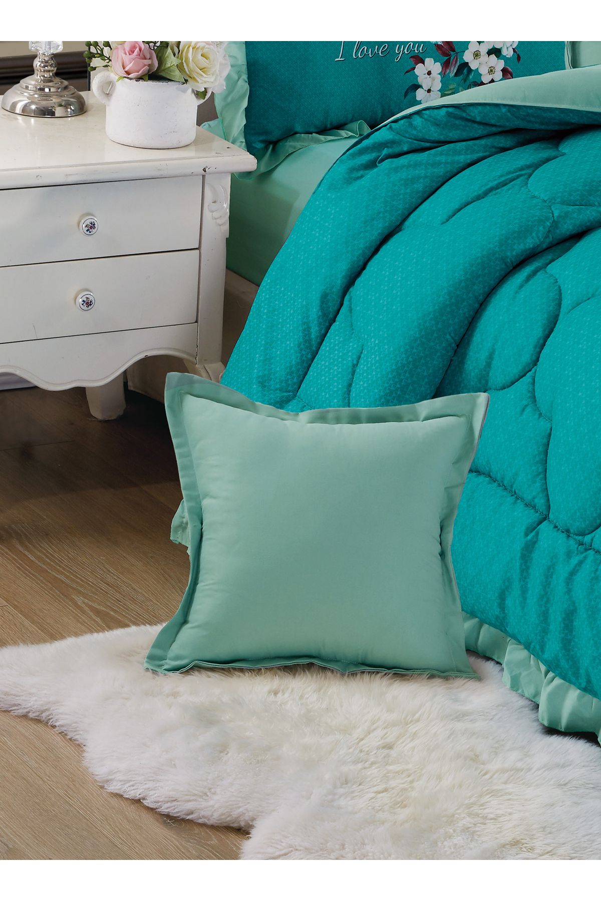 Generic-Comforter Set 4 Piece Single Size Elegant Bedspread Lightweight Comforter Suitable for All Seasons 3