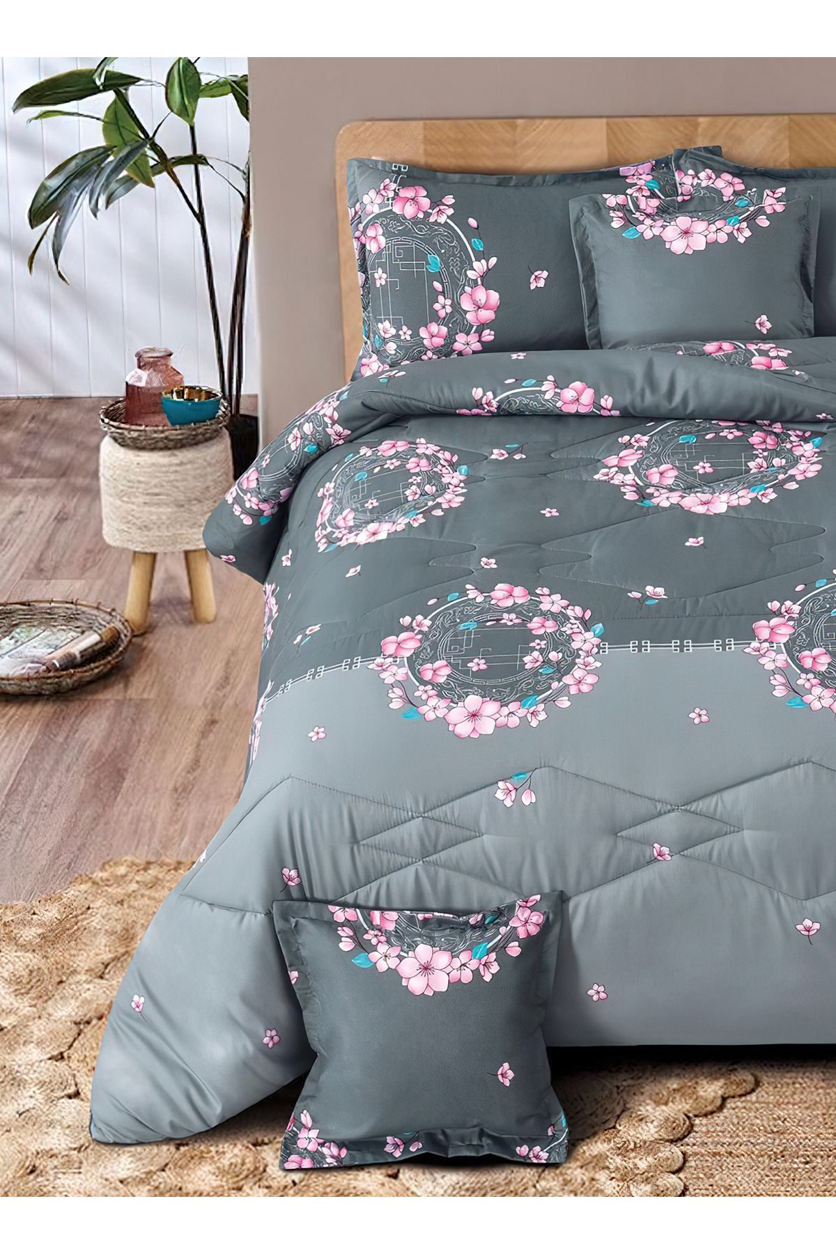 Generic-Comforter Set King Size 6 Pieces Comforter Set Twin Unisex Bedding Set 2