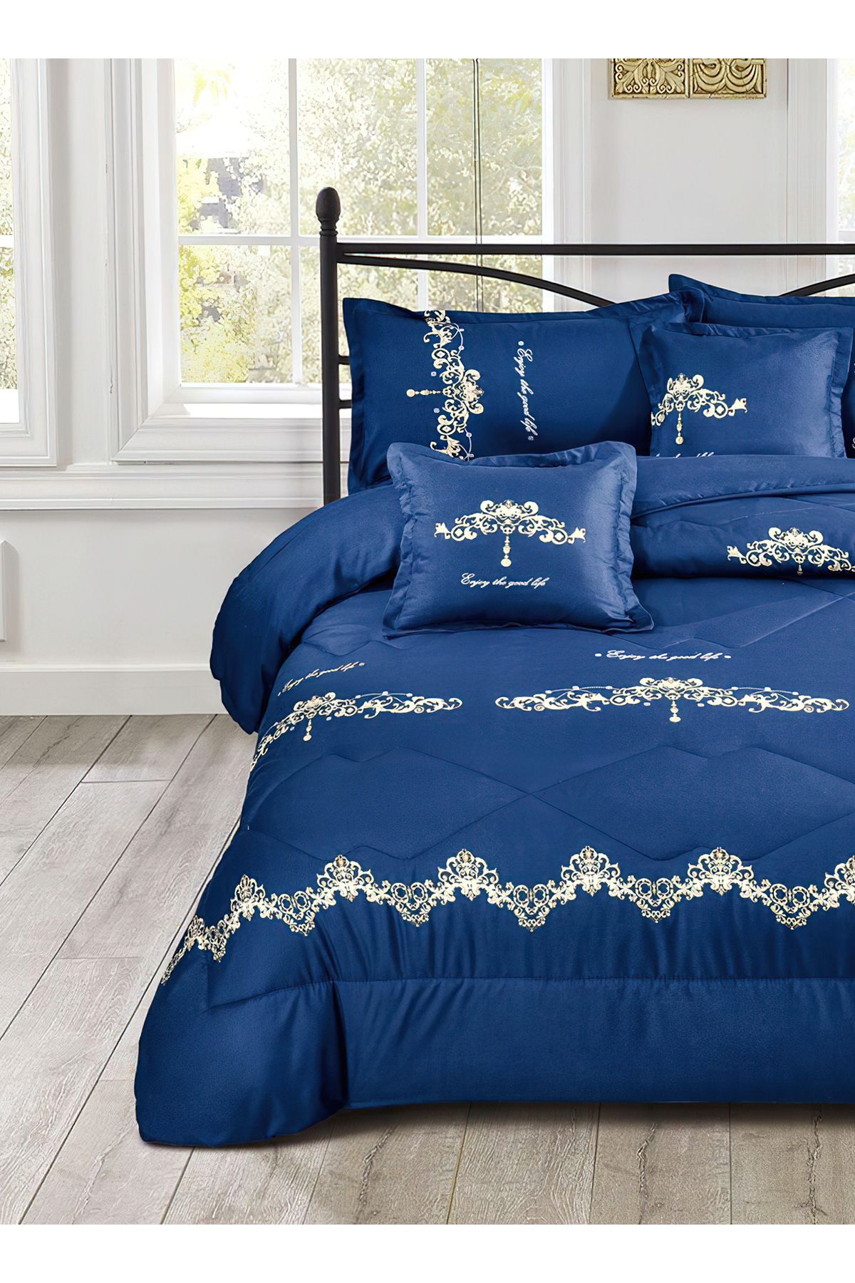 Generic-Comforter Set King Size 6 Pieces Comforter Set Twin Unisex Bedding Set 2