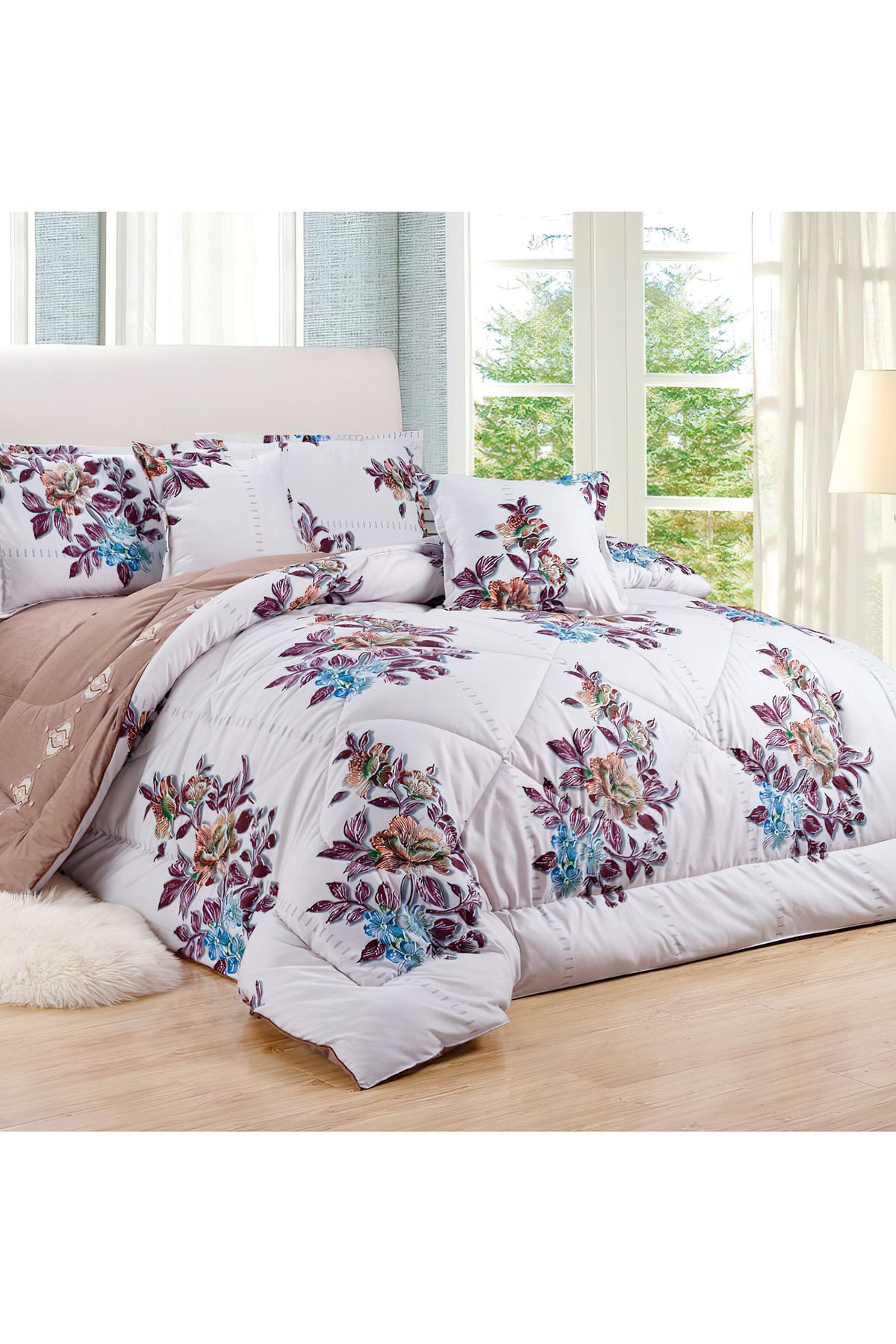 Generic-Comforter Set King Size 6 Pieces Comforter Set Twin Unisex Bedding Set 1