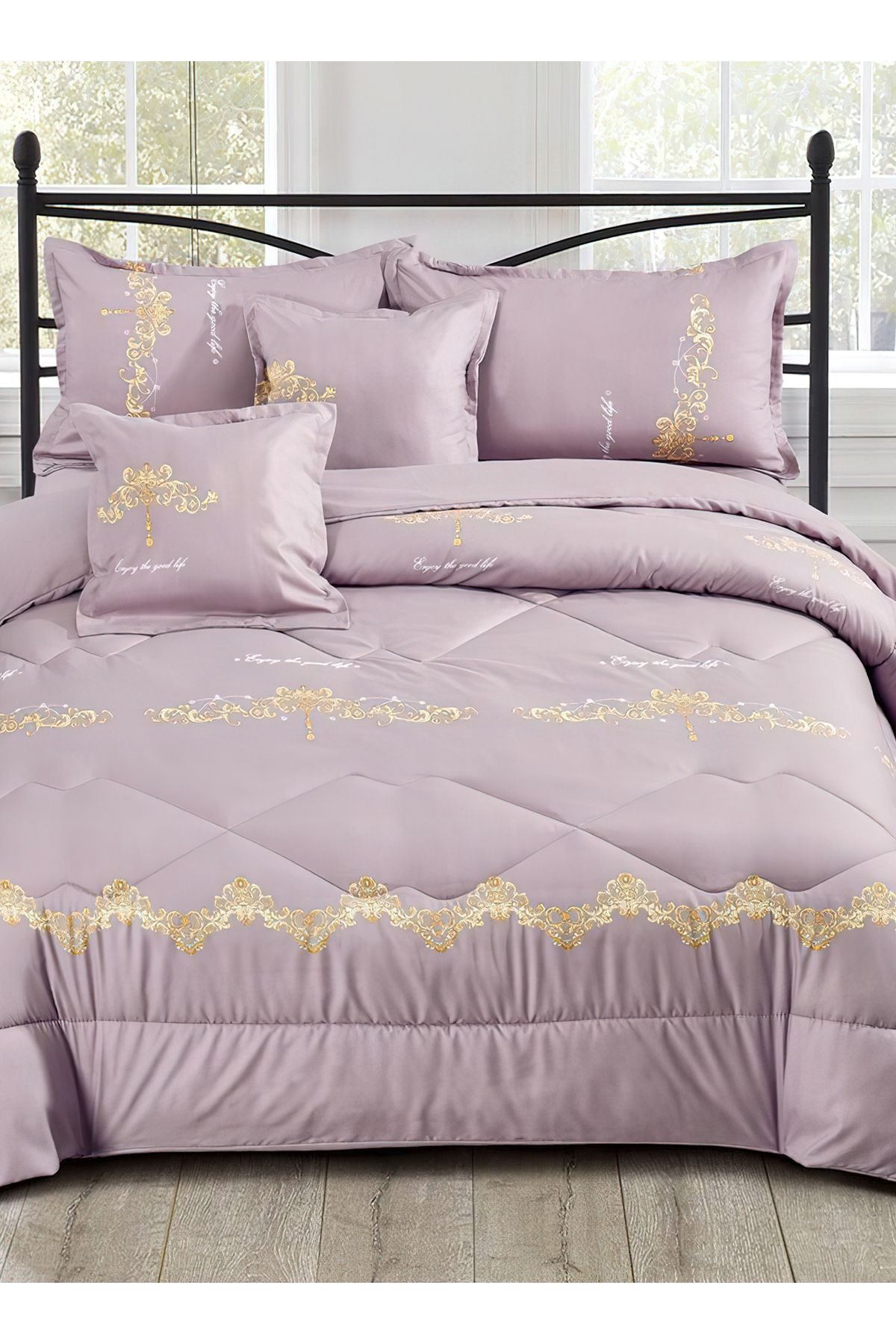 Generic-Comforter Set King Size 6 Pieces Comforter Set Twin Unisex Bedding Set 4