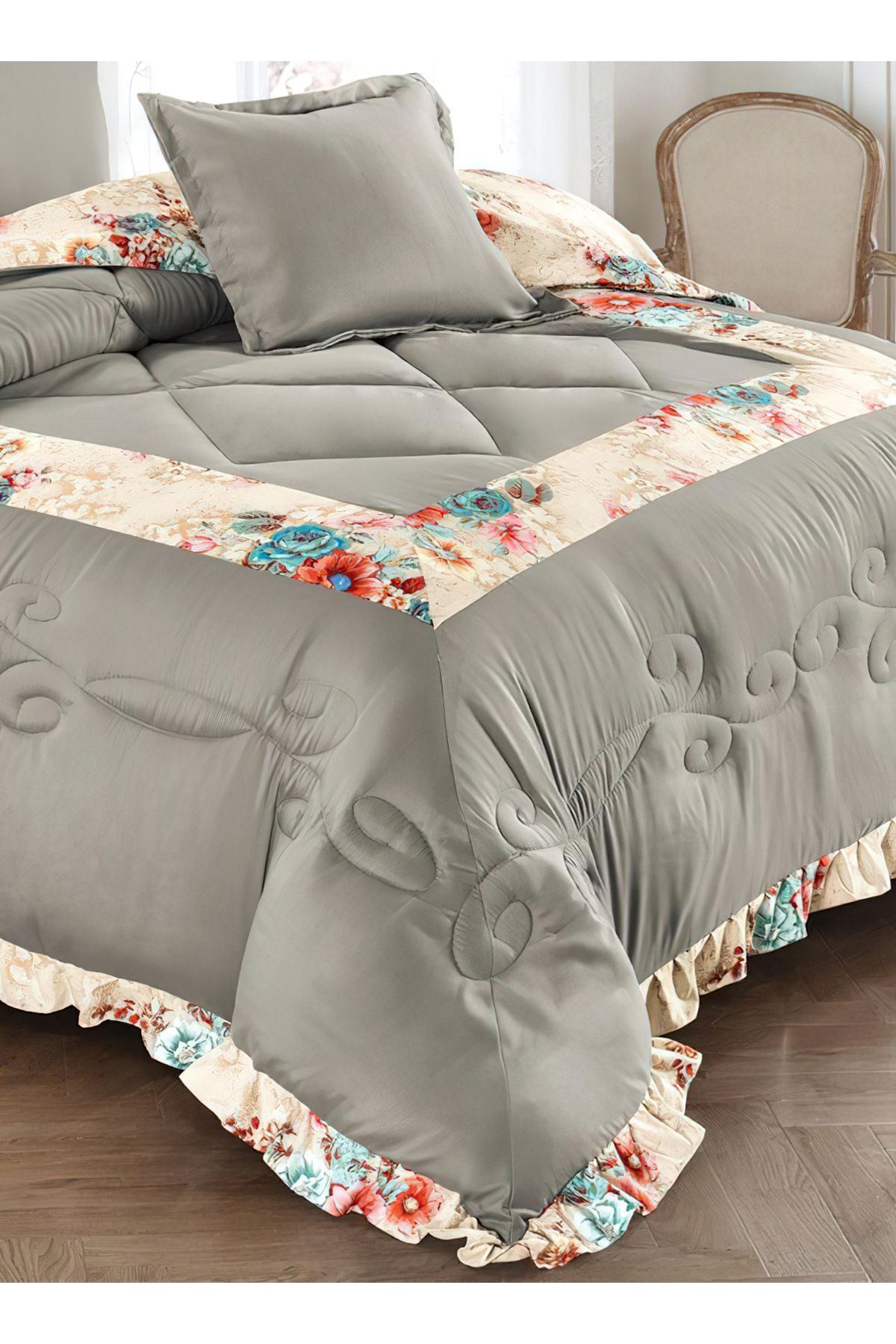 Generic-Comforter Set 4 Piece Single Size Elegant Bedspread Lightweight Comforter Suitable for All Seasons 2