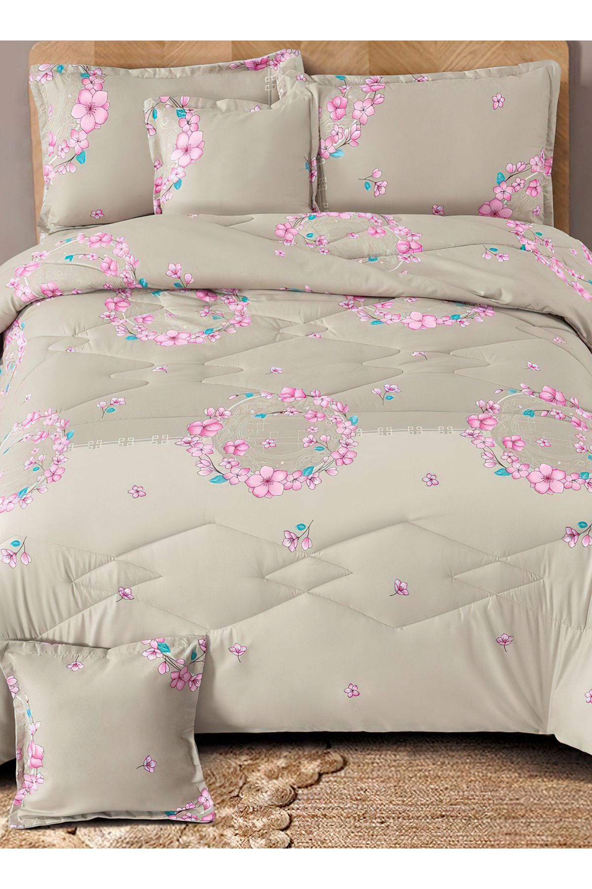 Generic-Comforter Set King Size 6 Pieces Comforter Set Twin Unisex Bedding Set 4