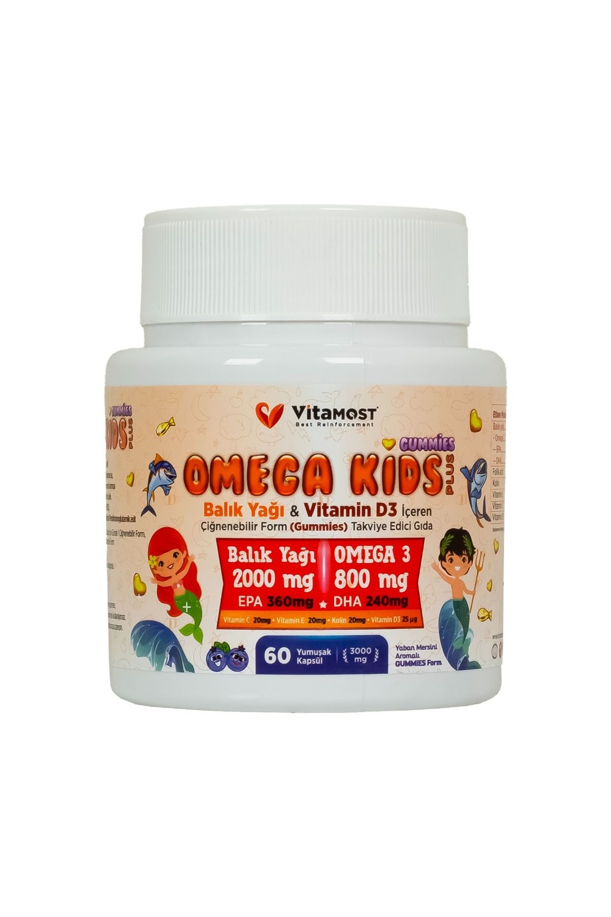 Vitamost OMEGA KIDS PLUS GUMMİES 60 JELIBON