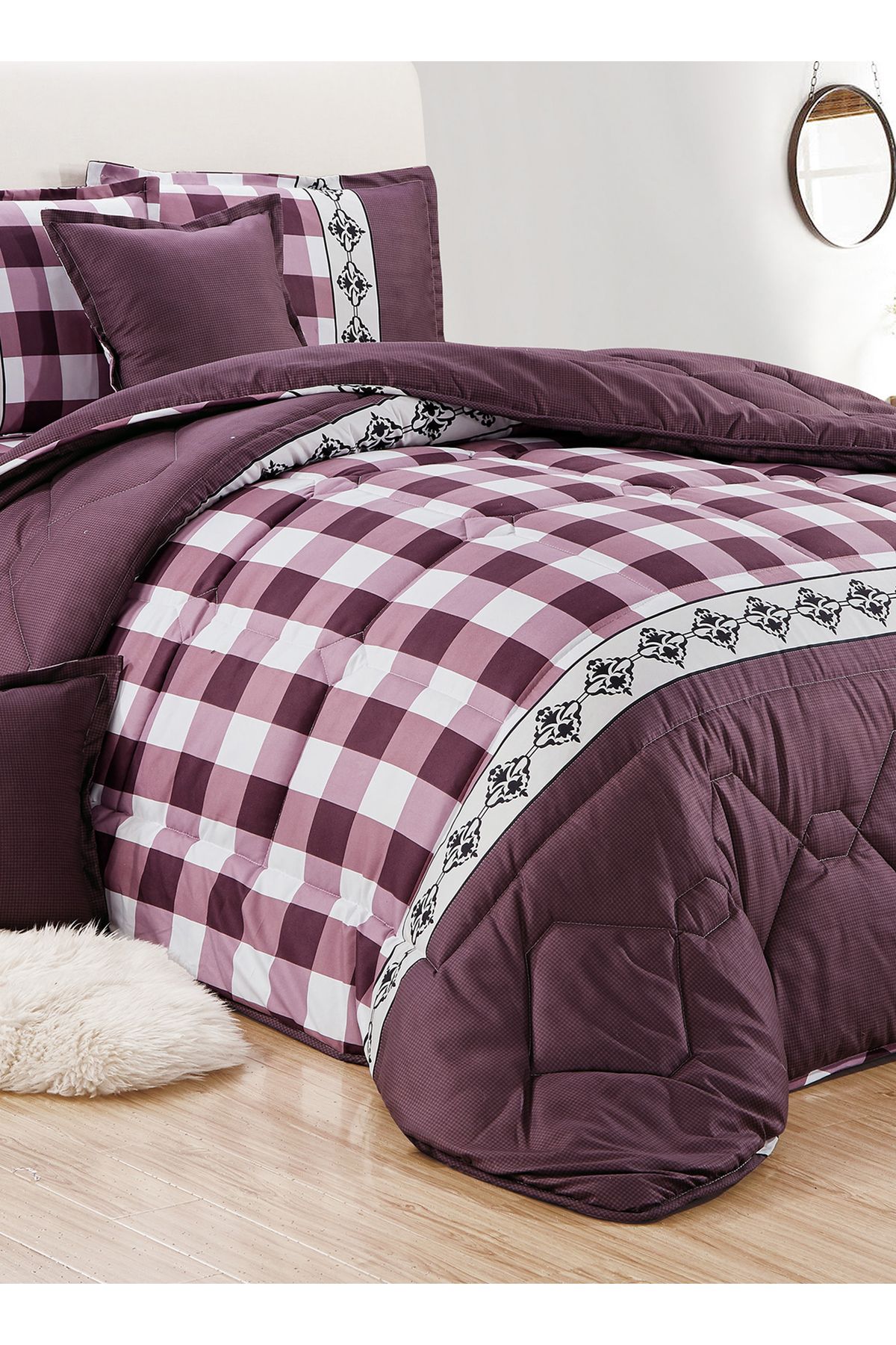 Generic-Comforter Set 4 Piece Single Size Elegant Bedspread Lightweight Comforter Suitable for All Seasons 4