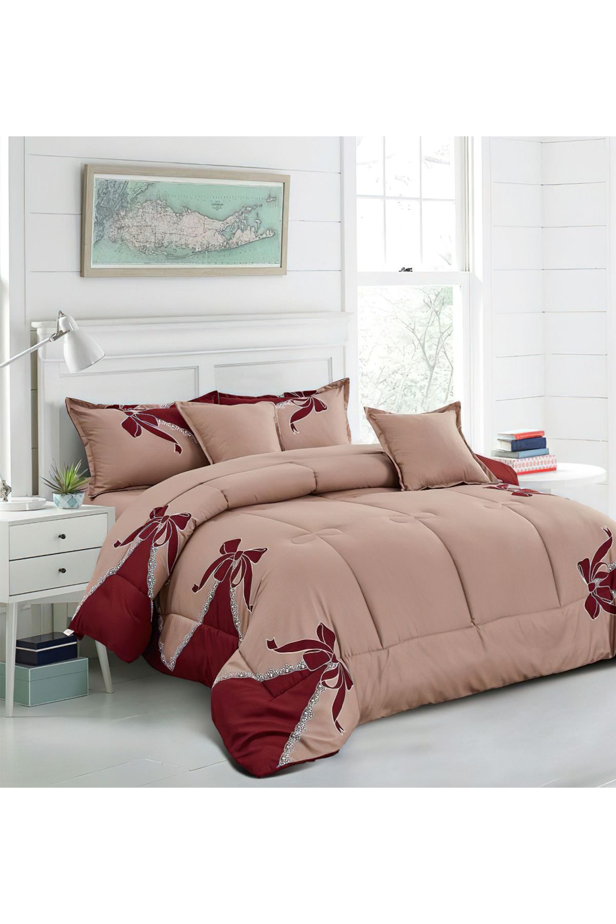 Generic-Comforter Set King Size 6 Pieces Comforter Set Twin Unisex Bedding Set 1