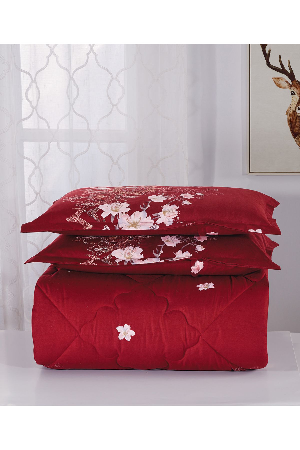 Generic-Comforter Set 4 Piece Single Size Elegant Bedspread Lightweight Comforter Suitable for All Seasons 2