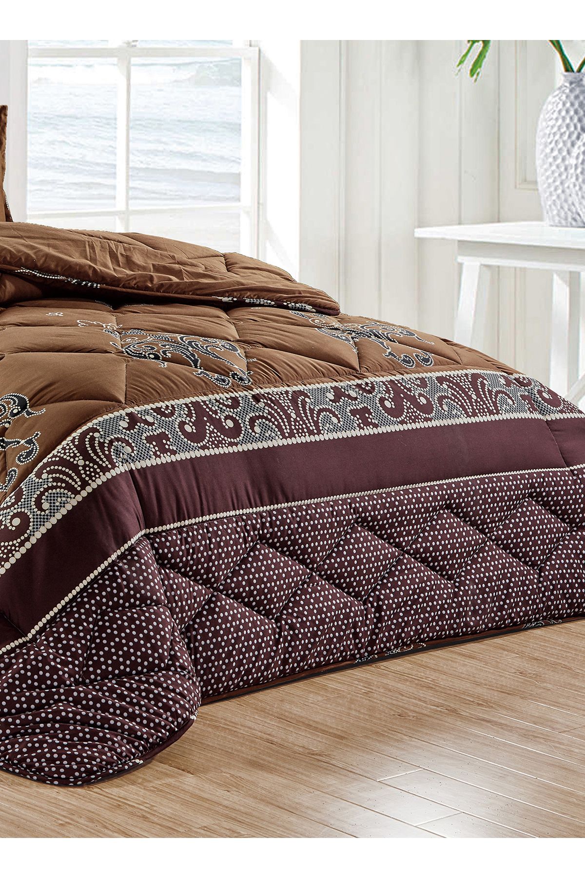 Generic-Comforter Set 4 Piece Single Size Elegant Bedspread Lightweight Comforter Suitable for All Seasons 3