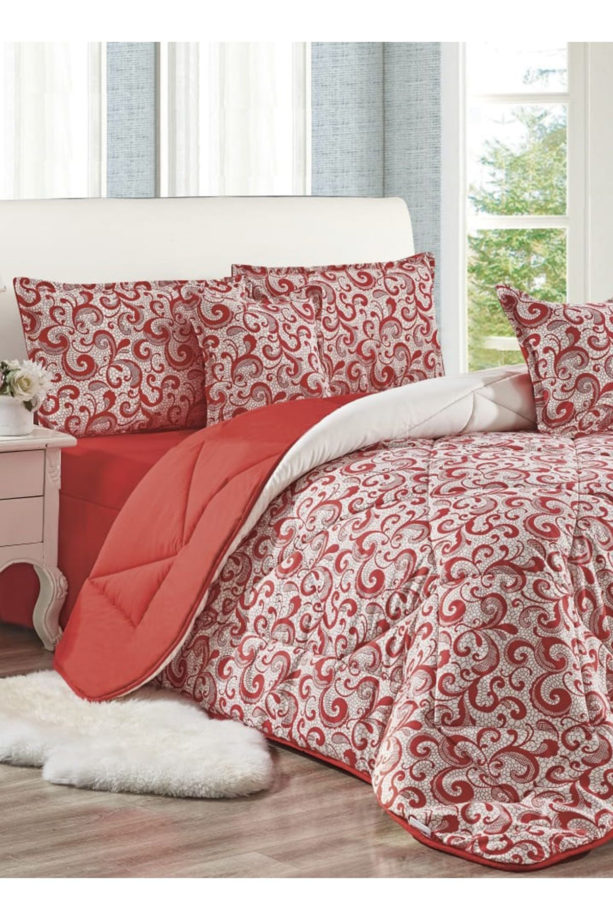 Generic-Comforter Set 4 Piece Single Size Elegant Bedspread Lightweight Comforter Suitable for All Seasons 1