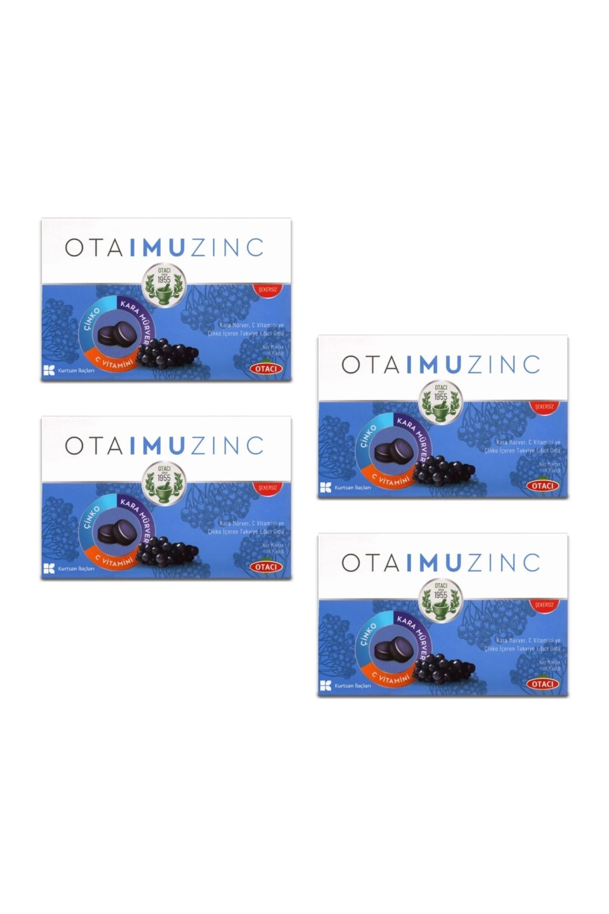 Otacı Otaimuzinc C Vitamini Kara Mürver 16 Pastil 4 adet