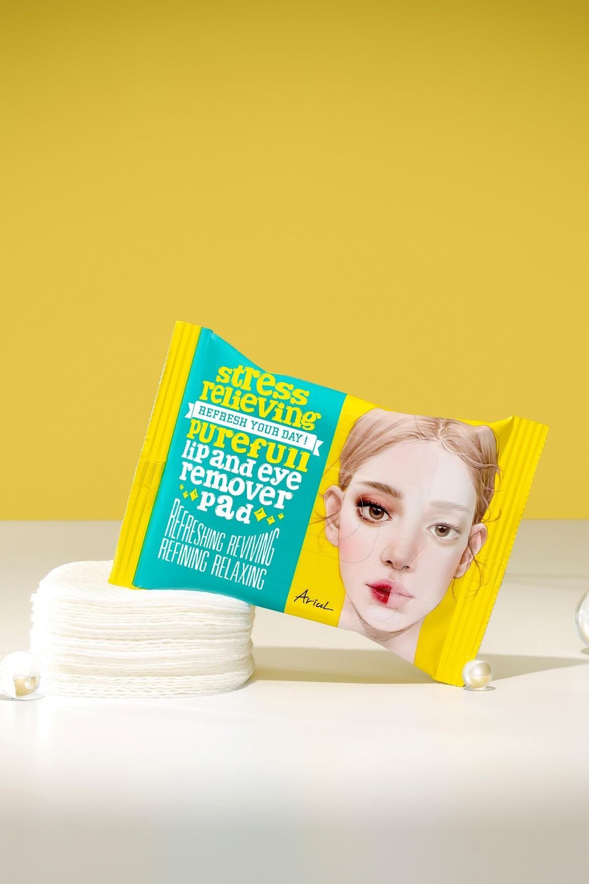 Ariul 30 De Bucăți Ariıl Tampon De Demachiere Pentru Buze Și Ochi Pentru Ameliorarea Stresului - Esență De Rădăcină De Bujor Și Hidratare - One Size