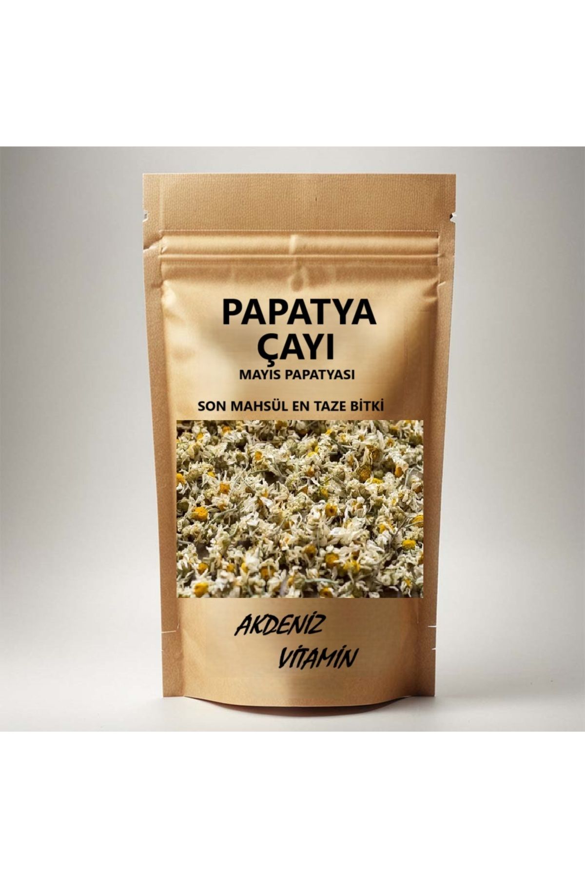 AKDENİZ VİTAMİN 60 Gr Papatya Çayı ( Doğal Kurutulmuş, Yeni Mahsül , Elenmiş )