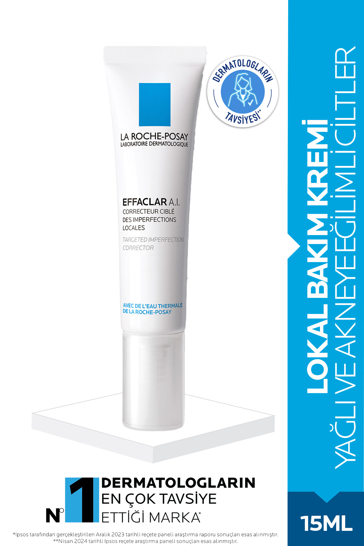 La Roche Posay-Effaclar A.I Local Care Cream 15 ml - Oily/Acne Prone Skin 1