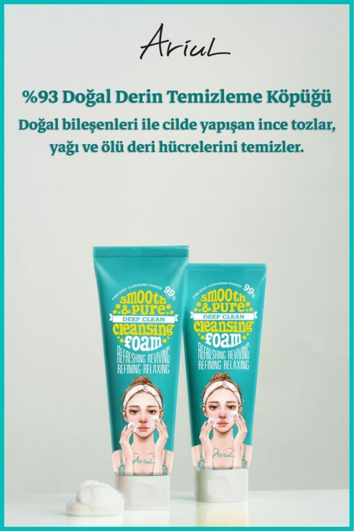 Ariul-Hypoallergenic Magnetic Micro Bubble Deep Cleansing Foam with Natural Ingredients 120 ml 5