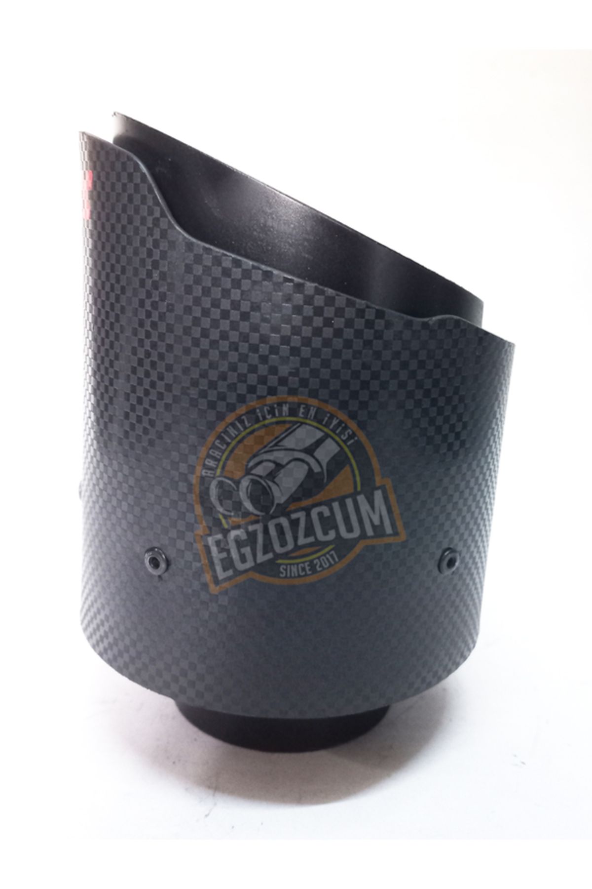 EGZOZCUM 100 mm. Tekli siyah Akrapovic egzoz ucu eksoz 1 adet  -- EGZOZCUM --