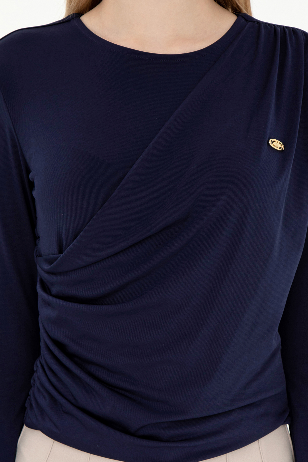 U.S. Polo Assn. Kadın Lacivert Bisiklet Yaka Sweatshırt 50291561-VR033 görsel 6