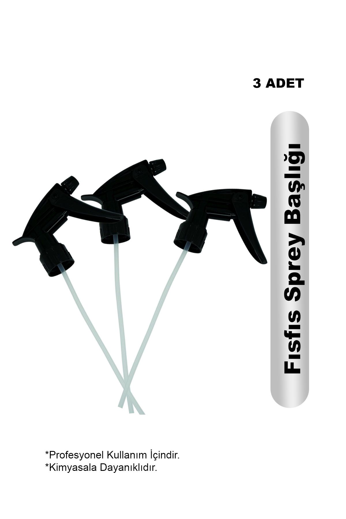 EXBAY Fısfıs Sprey Başlığı 1. Kalite 3 Adet- Siyah