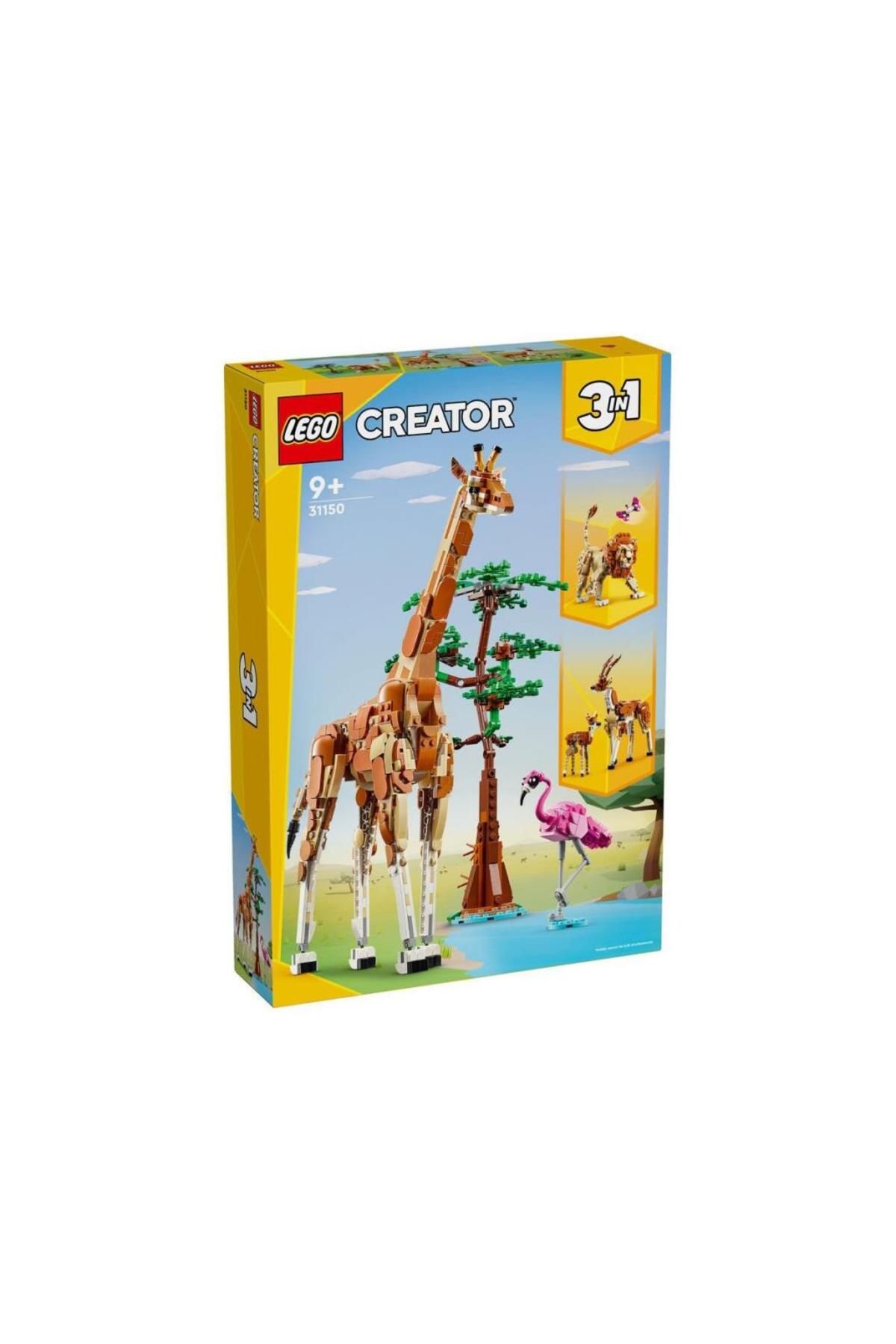 gcaksesuar 31150 LEGO® Creator 3 ü1 arada Vahşi Safari Hayvanları 780 parça +9 yaş