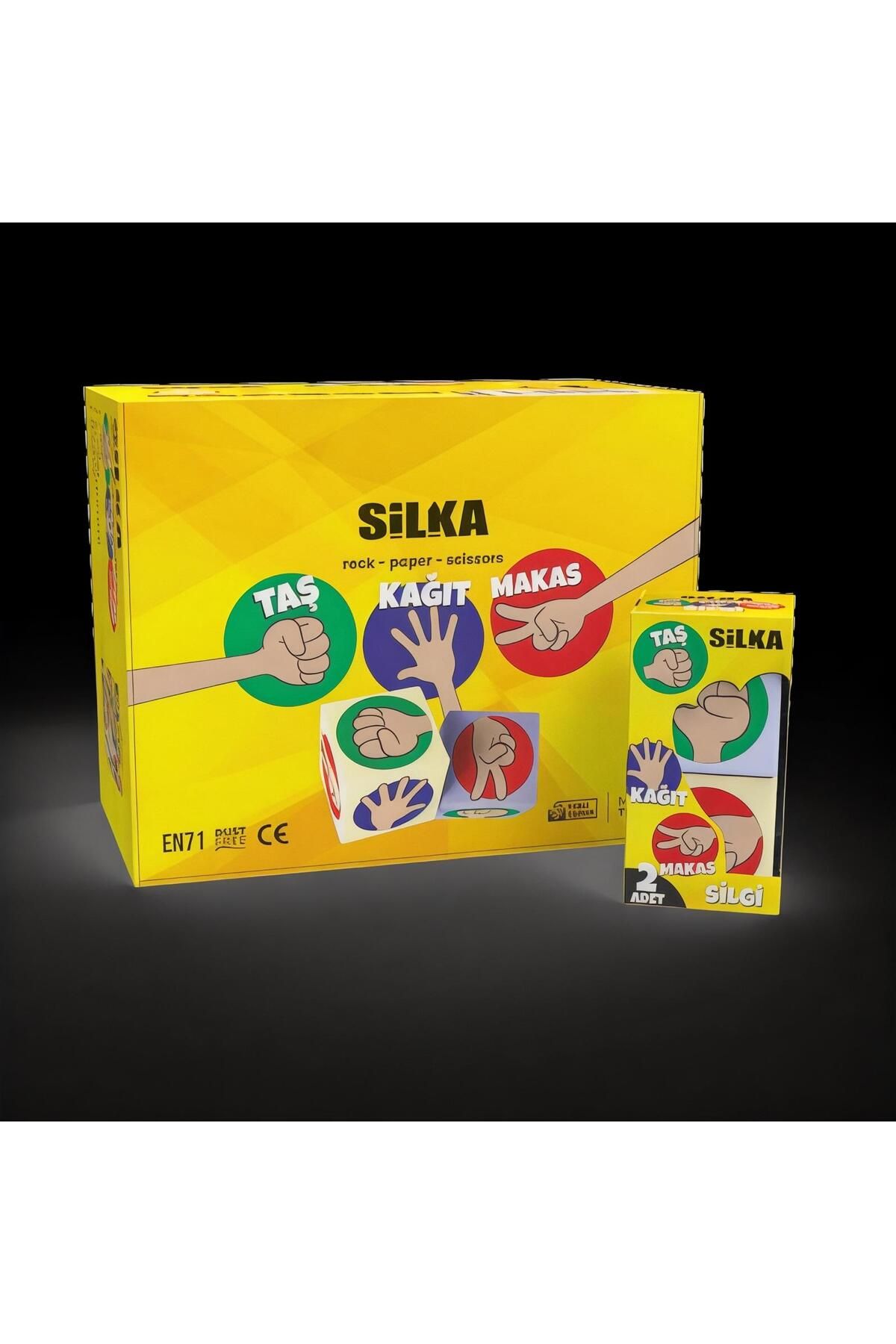 Silka Taş Kağıt Makas Oyunu Temalı  Silgi ( 1 Paket )