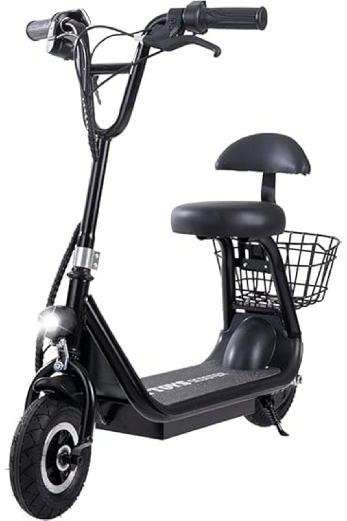 ALBADER-Electric Kick Scooter V15 with Rear Basket & Front Light, Electric Scooter For Kids 36V 7