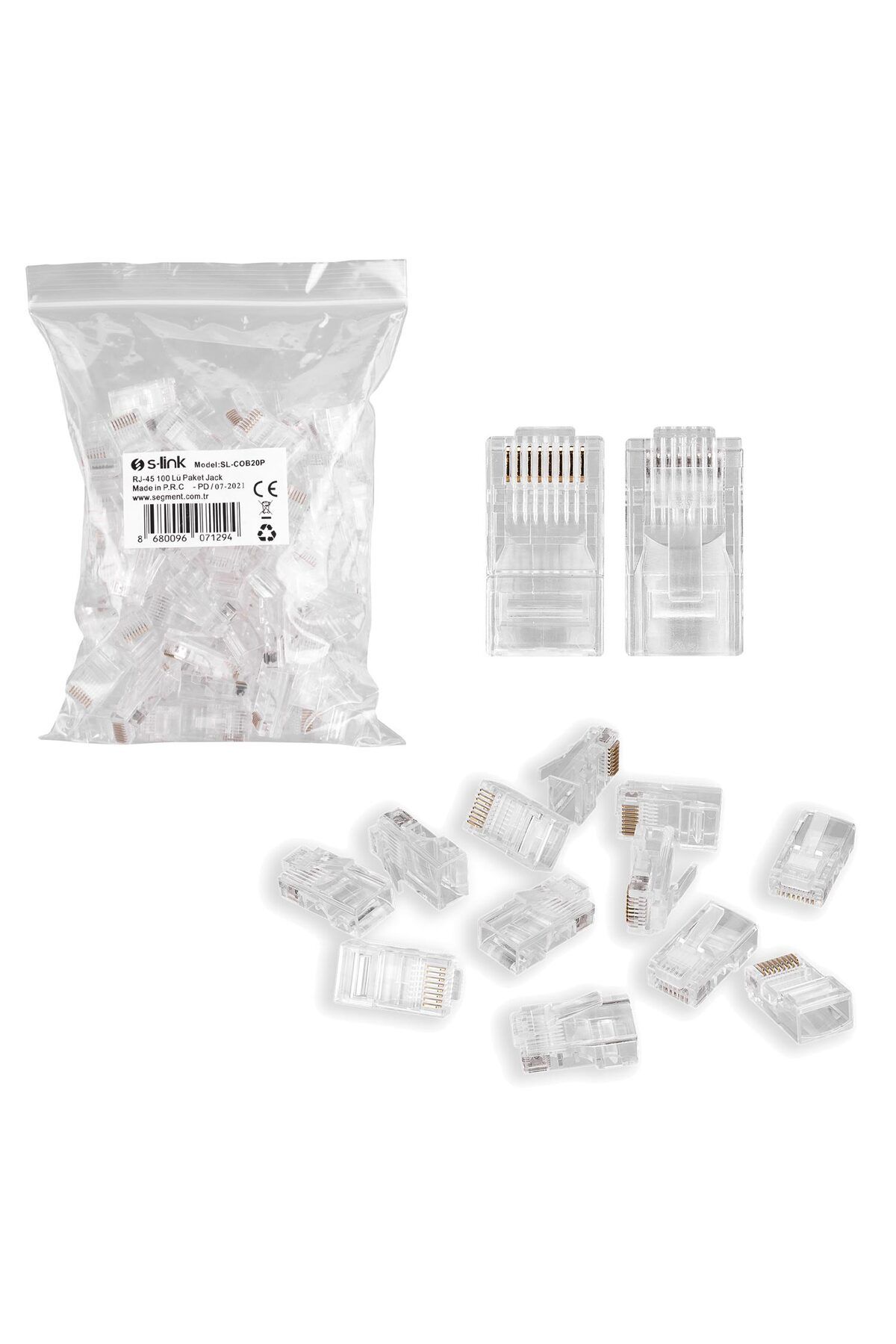 ZUHUDİ Sl-Cob20P Rj45 Soketi Utp 8P 100Lü Paket