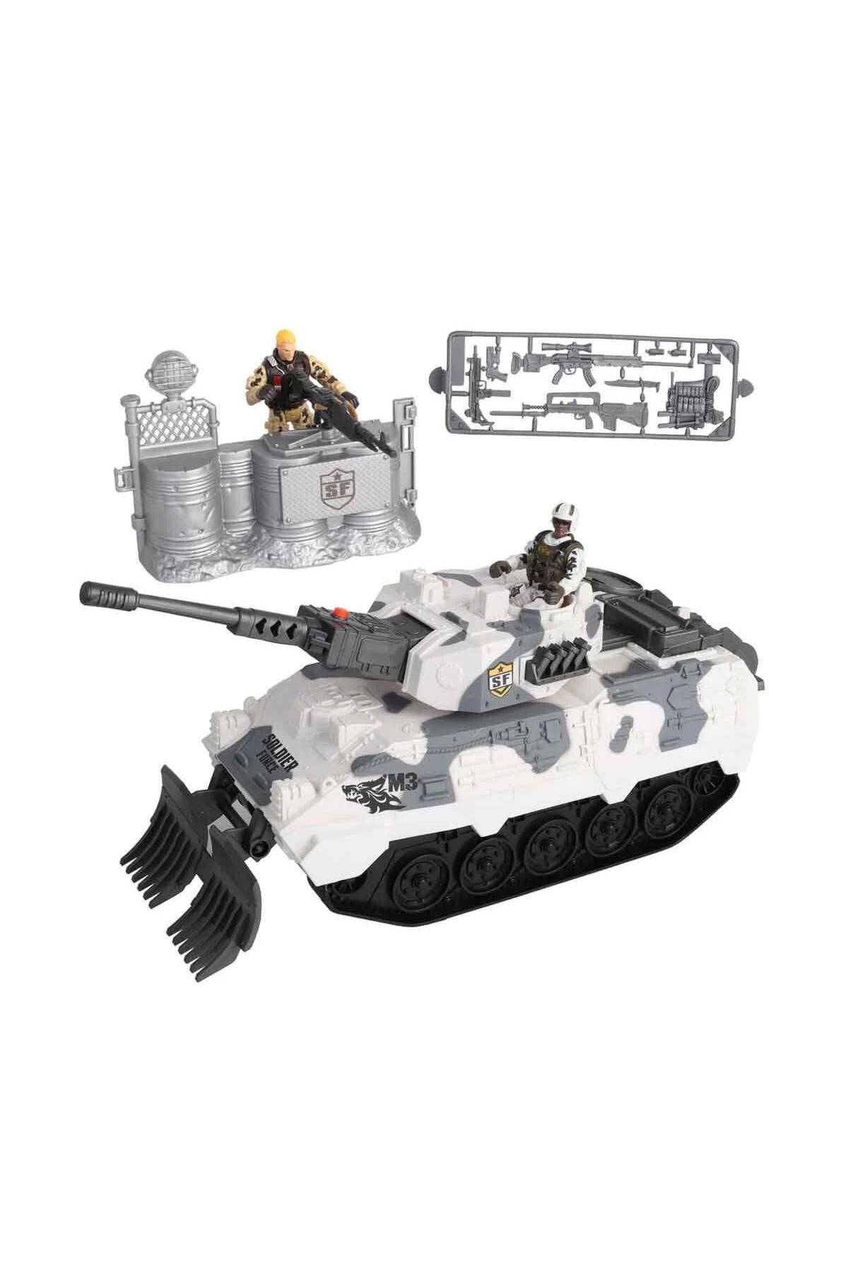 TOYFEST Sesli ve Işıklı Soldier Force Kar Tankı Oyun Seti