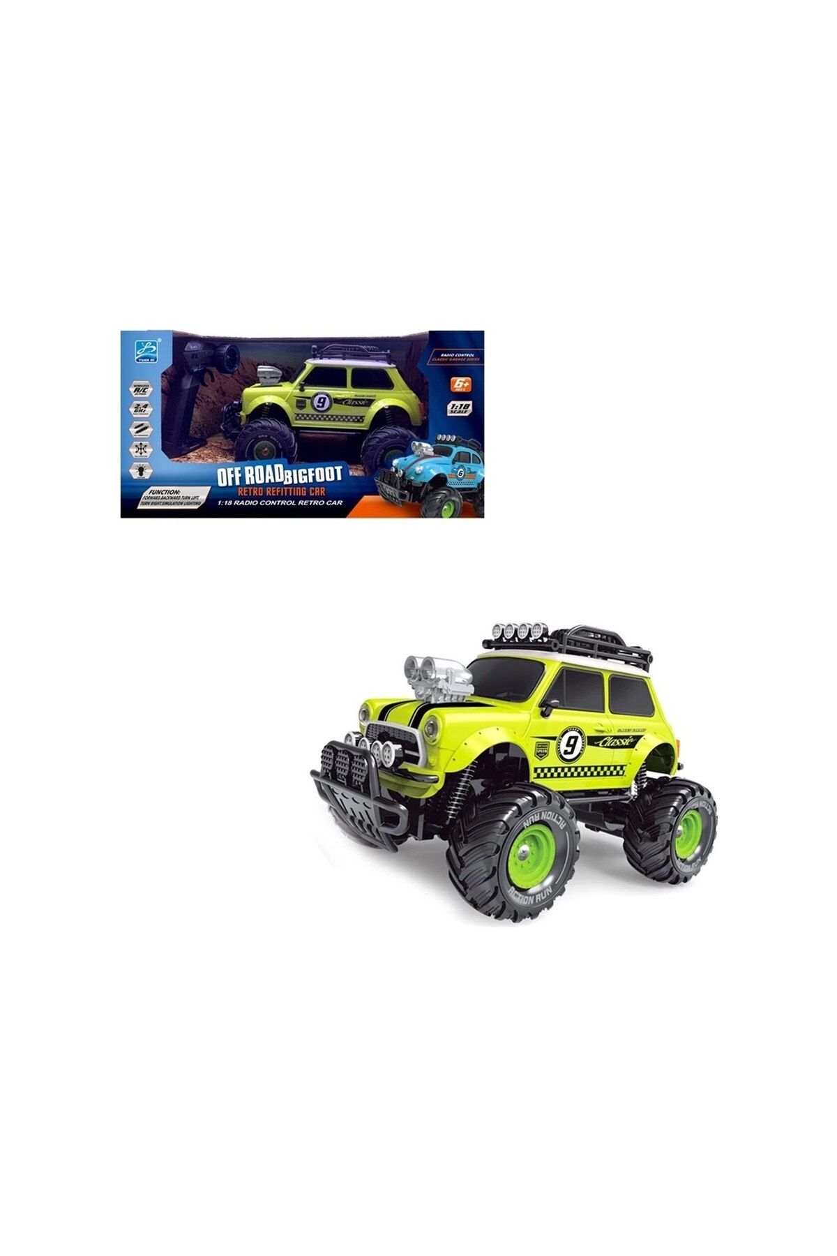 Vardem Uzaktan Kumandalı Full Fonksiyon 1:18 Şarjlı 2.4G Sevimli Off-Road Mini Araba