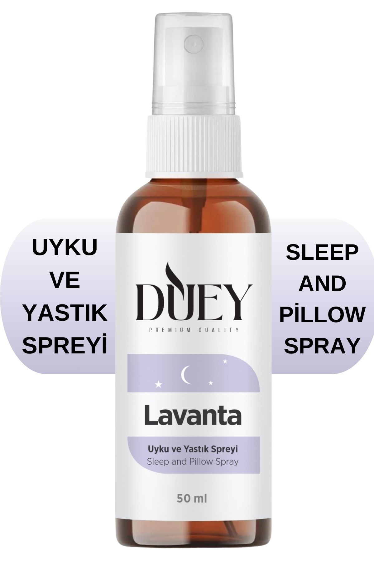 DUEY Lavanta Uyku ve Yastık Spreyi Lavender Sleep And Pıllow Spray Doğal Lavanta 50 ML