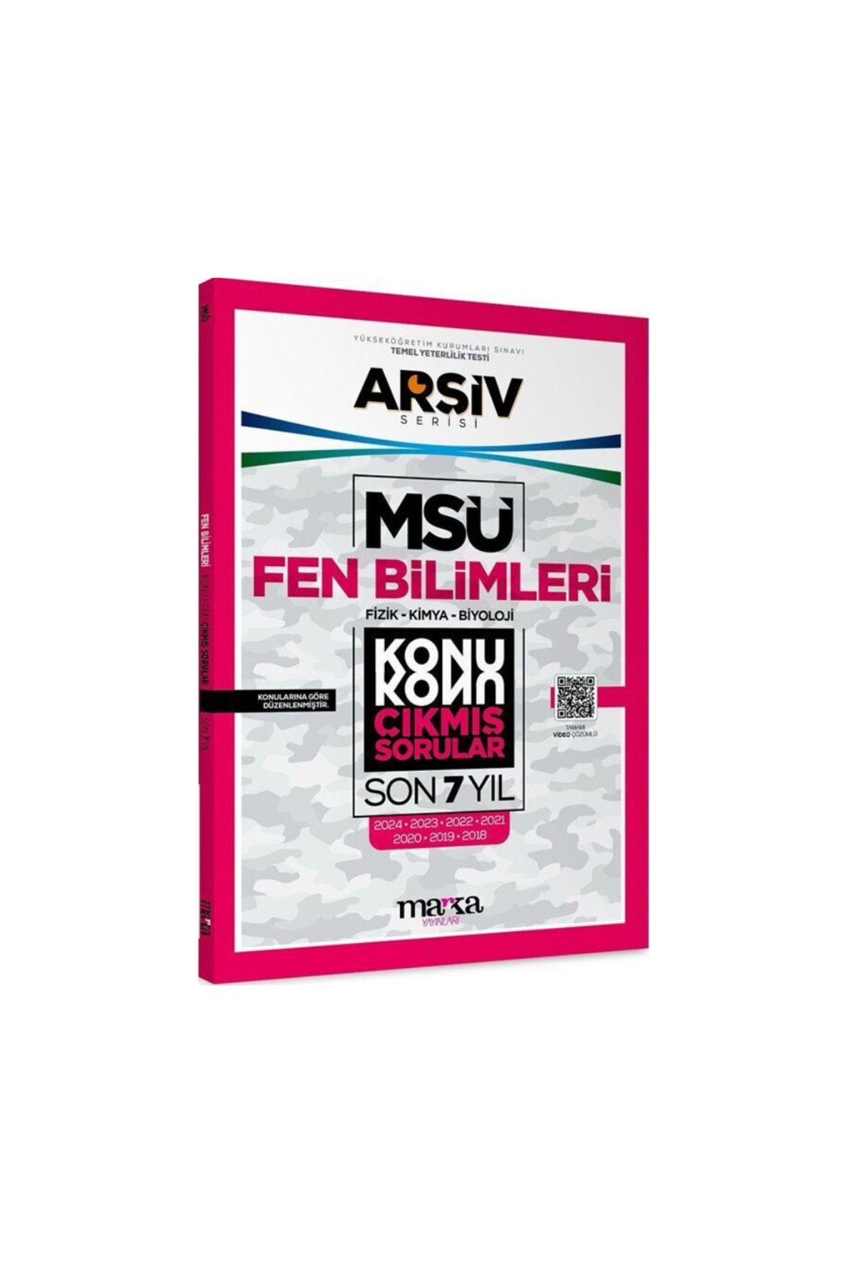 Çap Yayınları 2025 MSÜ Fen Bilimleri ARŞİV Serisi Konu Konu Son 7 Yıl Çıkmış Sorular