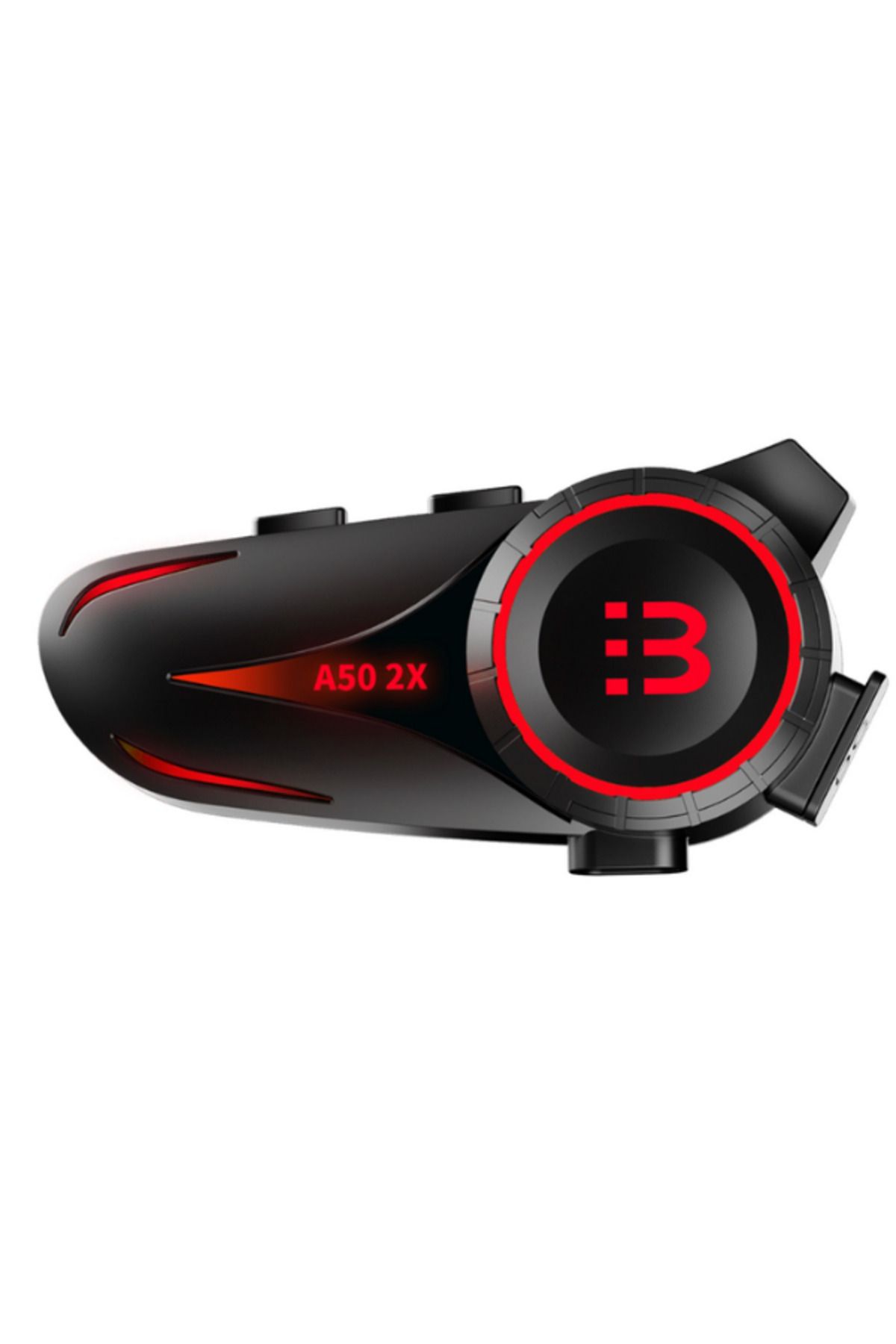 Smith A50-2x Bluetooth V5.3 Motosiklet Kask Kulaklık Rgb İntercom Telsiz Seti