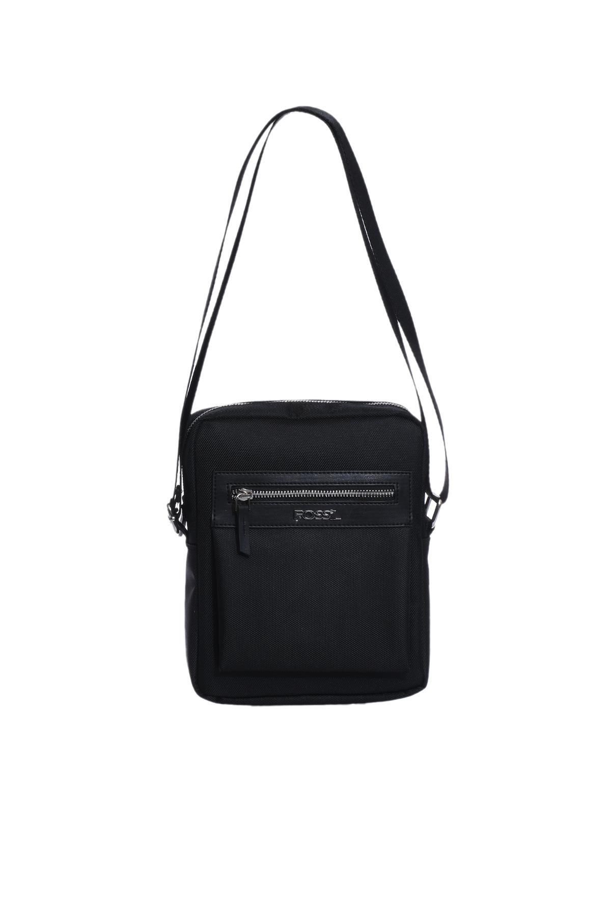 کیف شانه ای مشکی مردانه سیاه پوست 01FS2045 S Fossil
